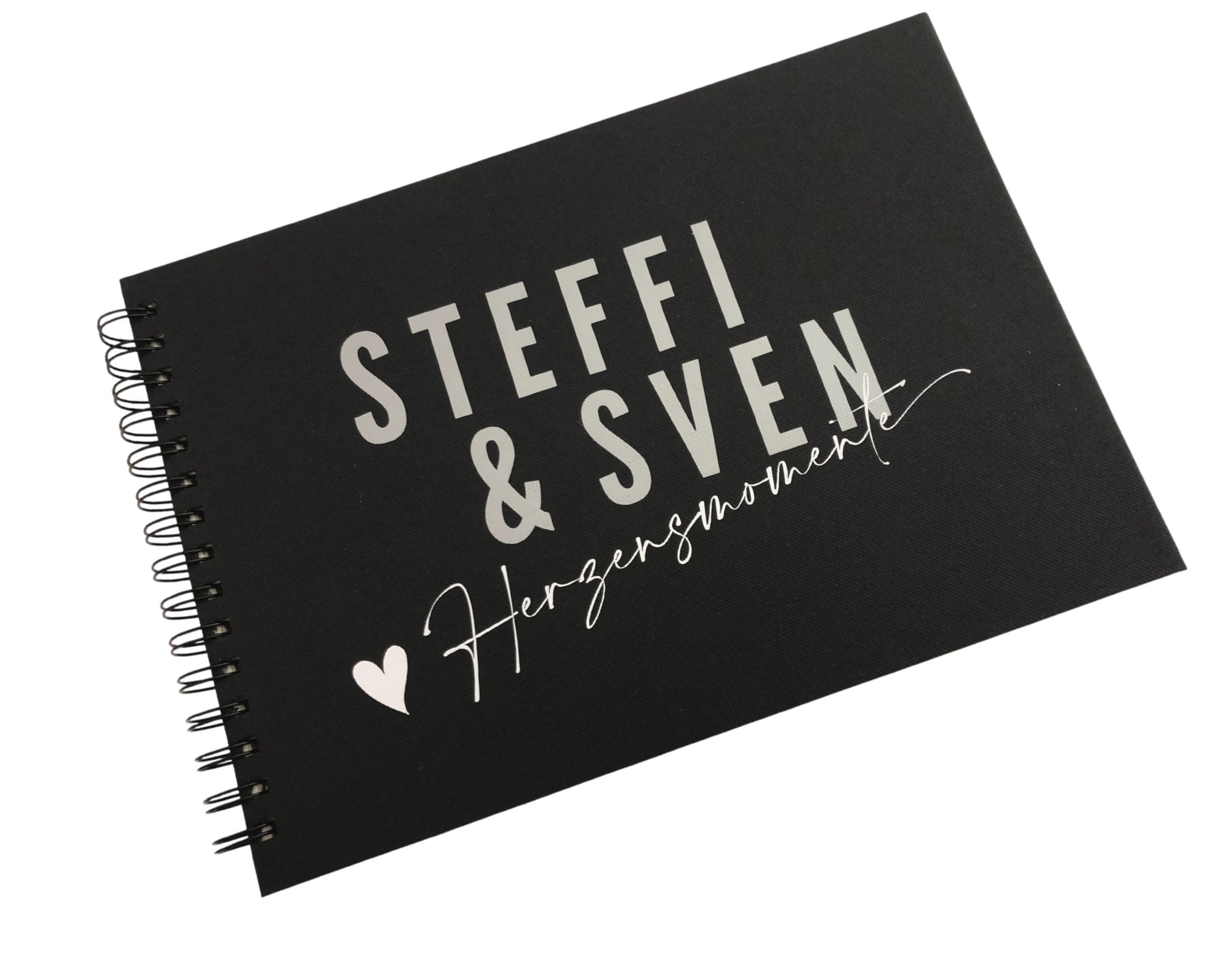 Hochzeit | Gästebuch | personalisiert | schwarz