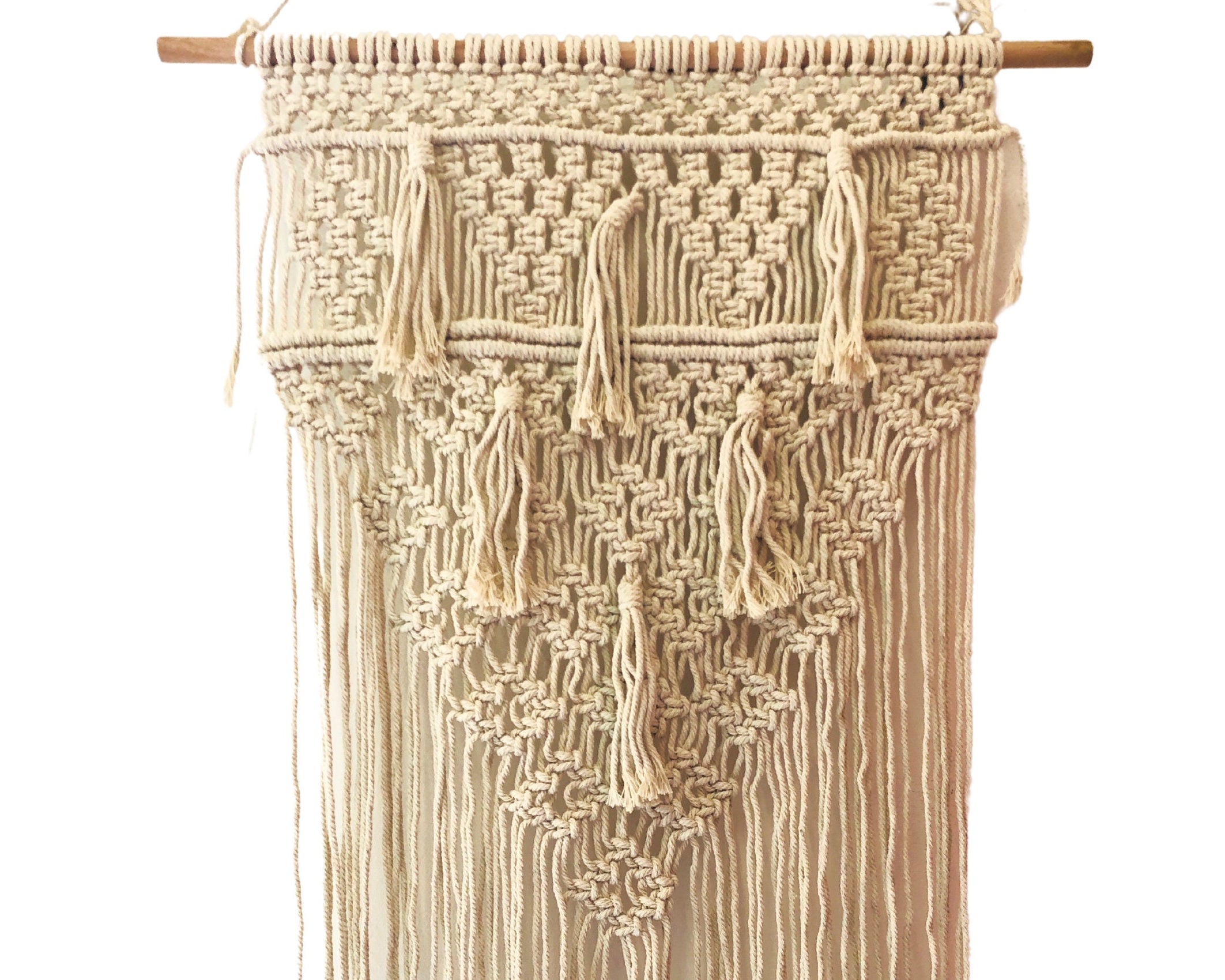 Makramee Wandbehang | Boho Wand Deko | beige