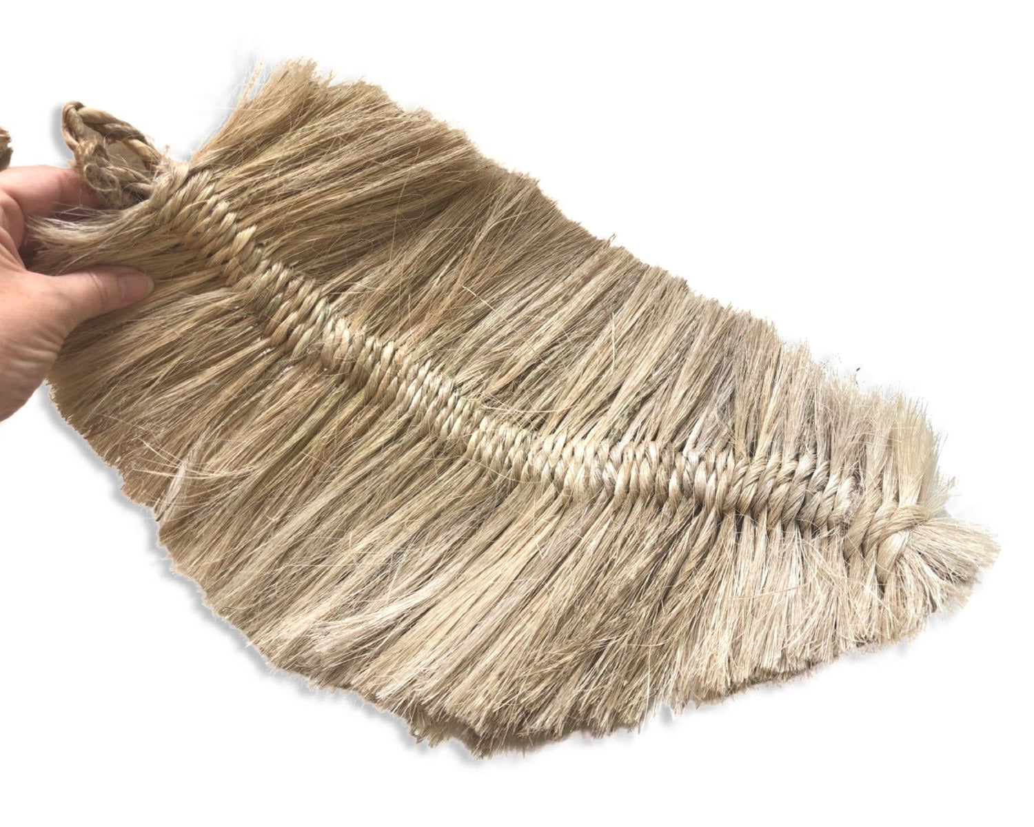 Makramee Blatt | große Feder | Boho Deko | natur