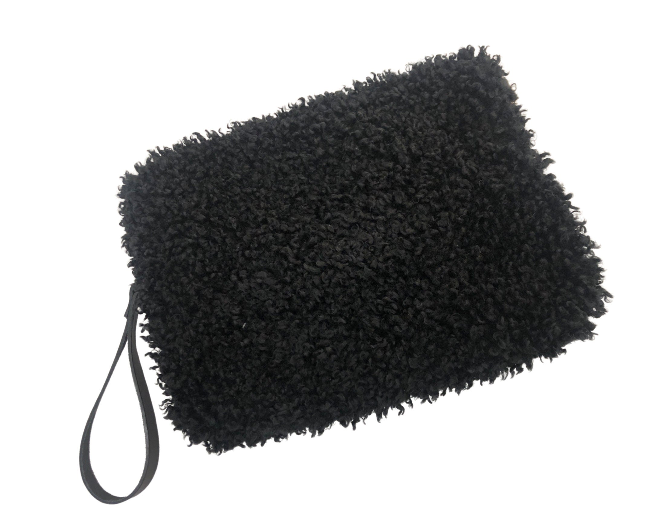 Tasche | Teddy | Clutch | schwarz