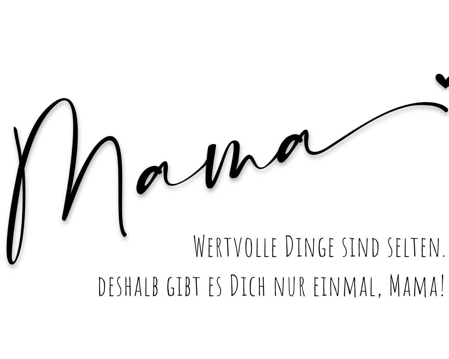 Muttertag | Personalisierbare Klappkarte mit geometrischem Herz | Herzanhänger