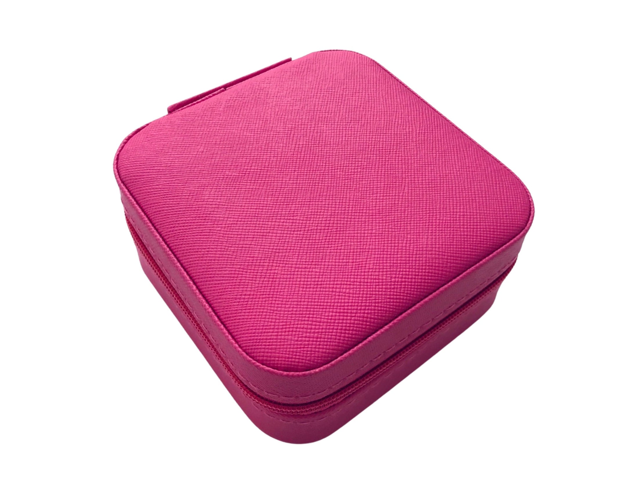 Schmuck-Etui für die Reise | personalisierte Schmuckbox | kleine Schatulle mit Namen | rosa, pink, schwarz, beige