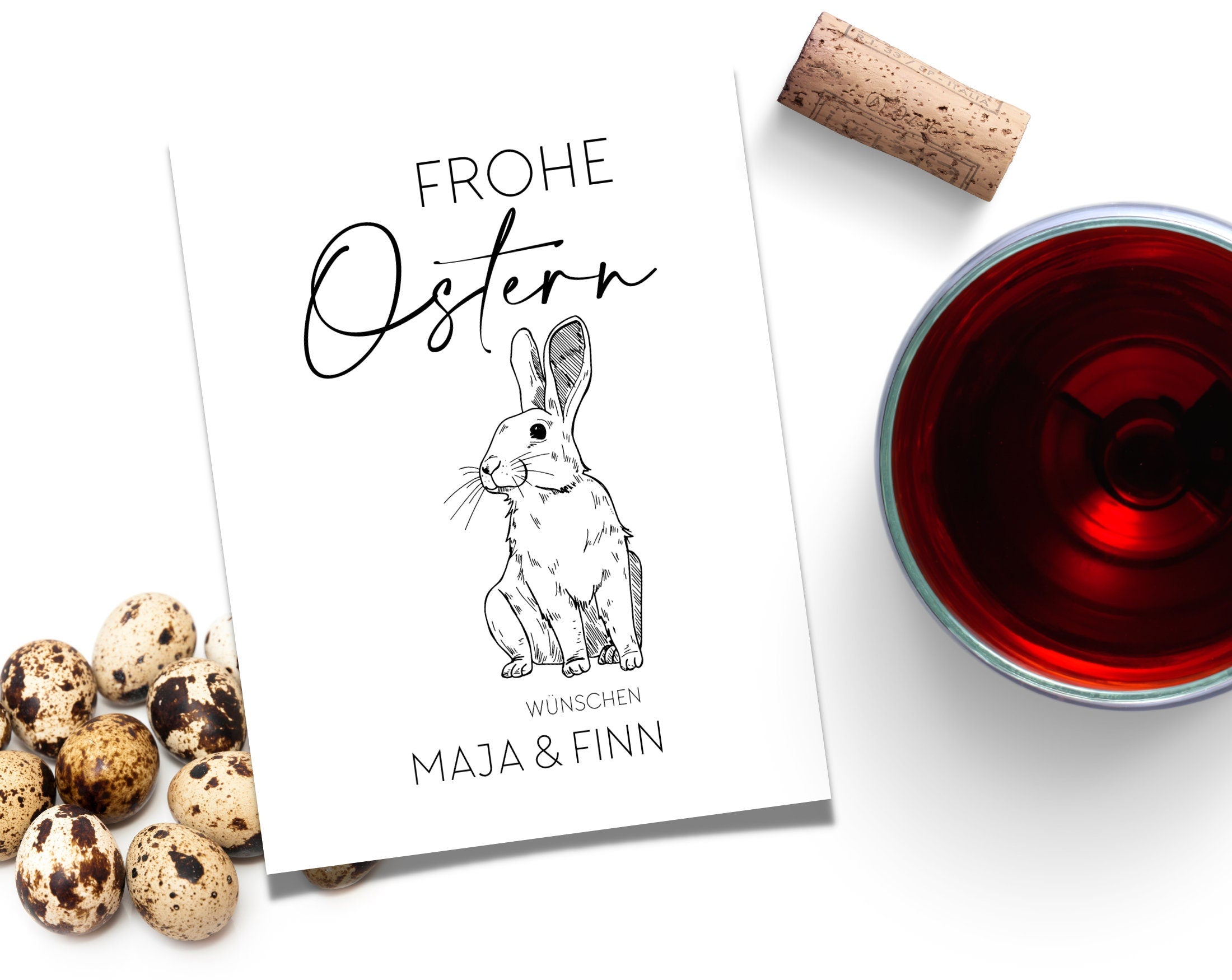 Ostern | Weinflaschen Etikett | personalisiert