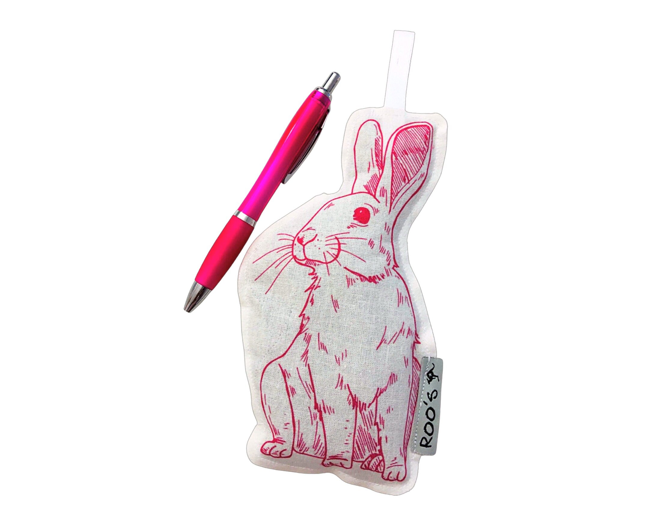 Lavendelkissen Duftsäckchen | Osterhase | pinker Hase | Lavendelsäckchen bedruckte Baumwolle