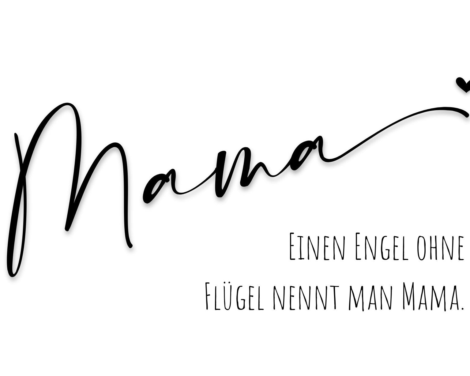 Muttertag | Personalisierbare Klappkarte mit geometrischem Herz | Herzanhänger