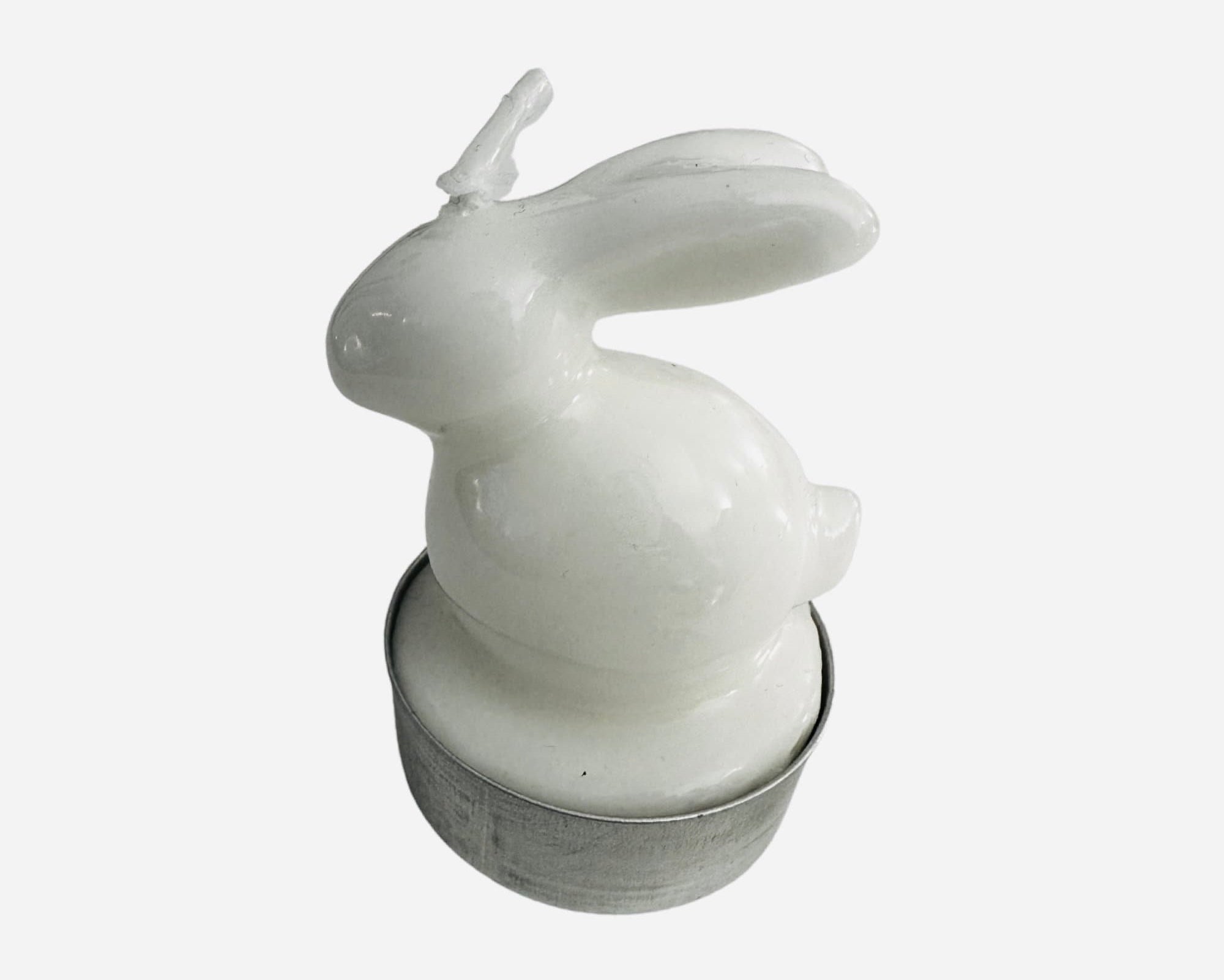 Osternest mit Hase | Hasenkerze | weißer Hase | skandinavisch Ostern | Osterdeko