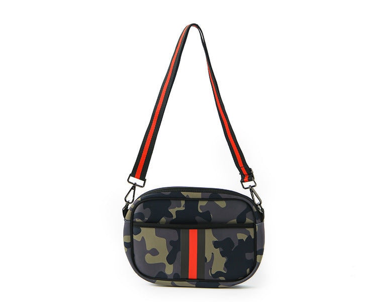 Tasche Cross-Bodybag Neopren | camouflage grau pink oder kakhi rot