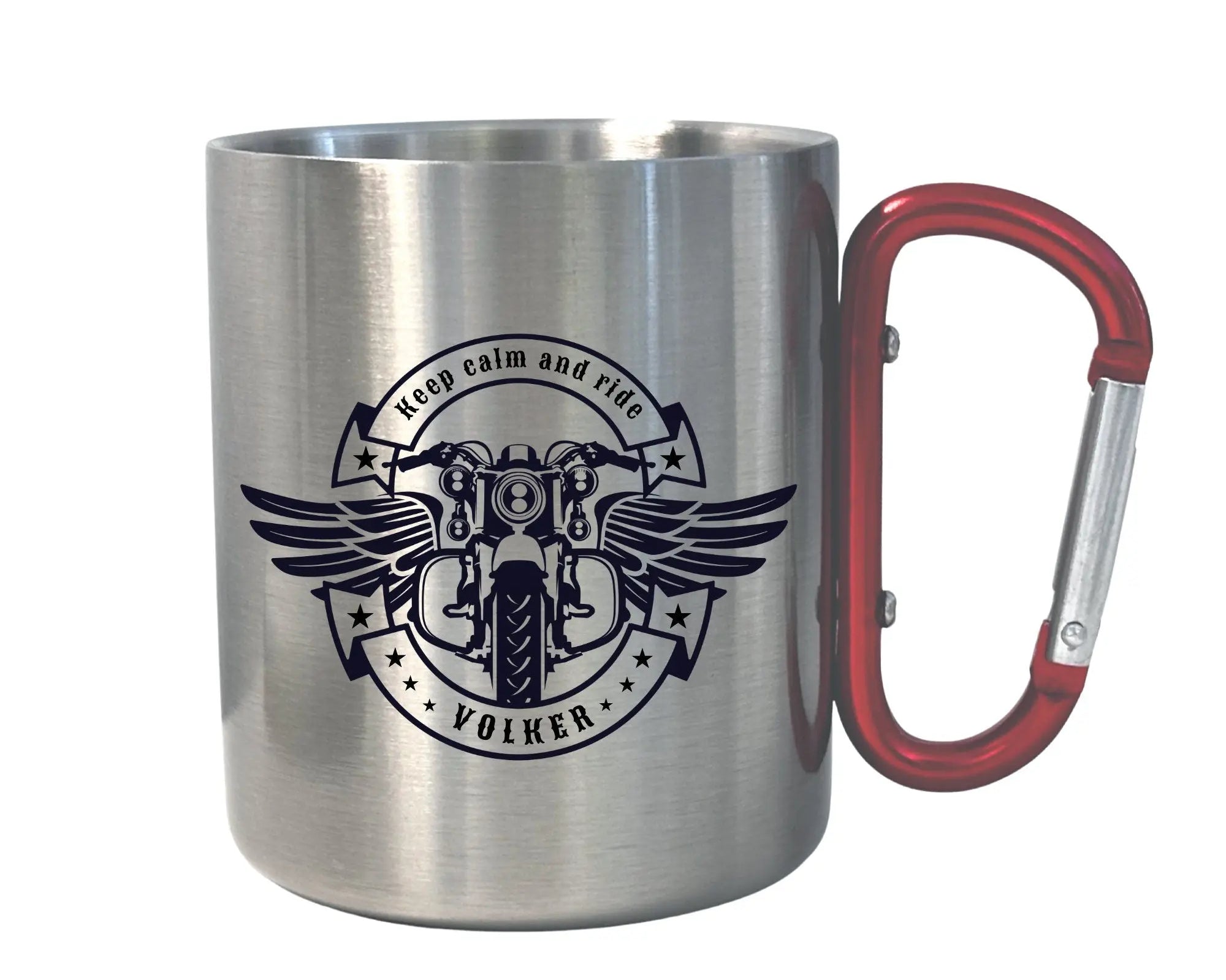 Karabinertasse | Personalisierbar | Tasse für Biker
