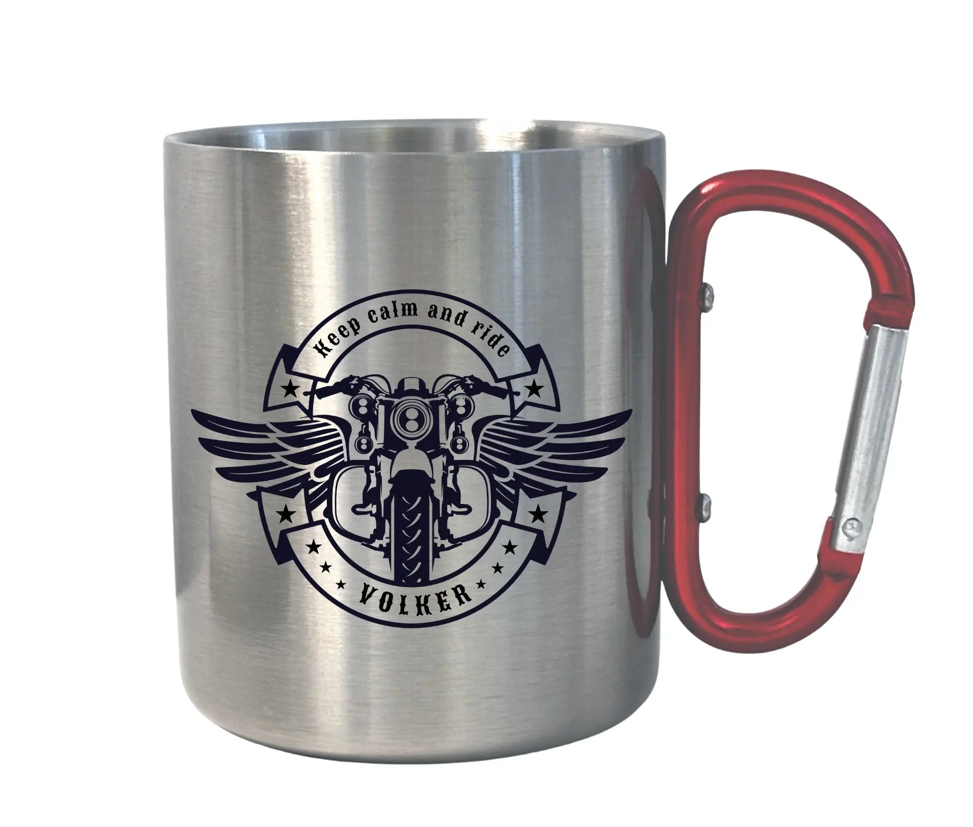 Karabinertasse | Personalisierbar | Tasse für Biker