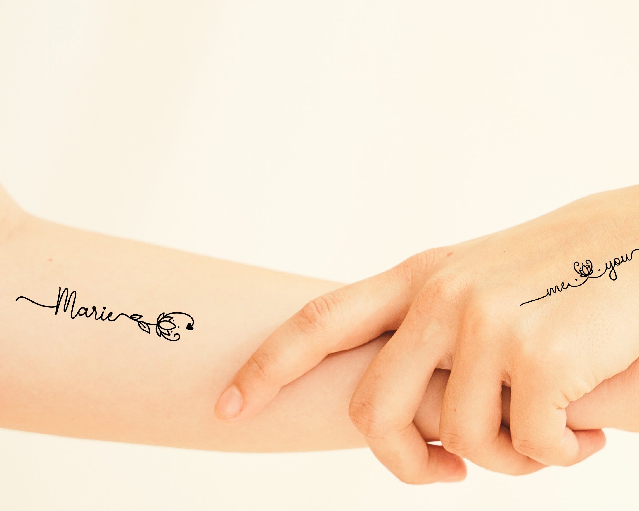 Personalisierbares Tattoo | JGA | temporär | Namen | 3er Set