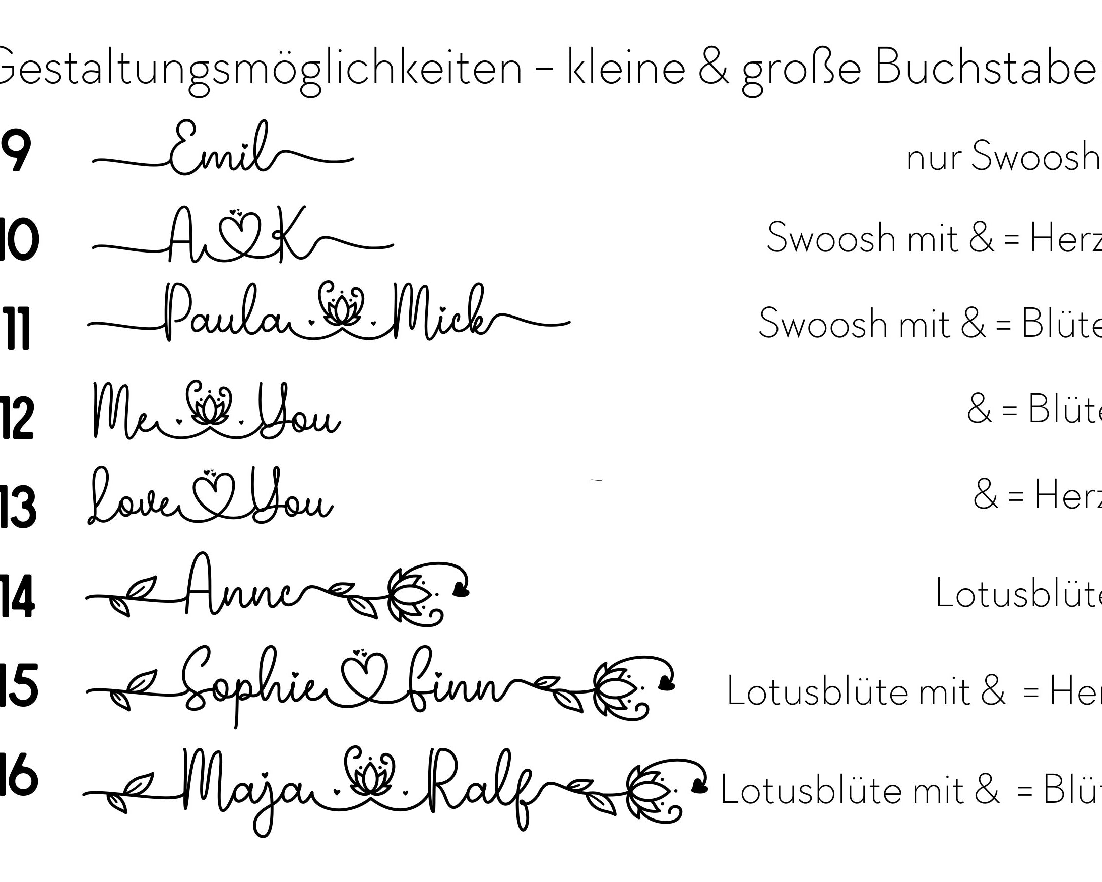 Personalisierbares Tattoo | JGA | temporär | Namen | 3er Set
