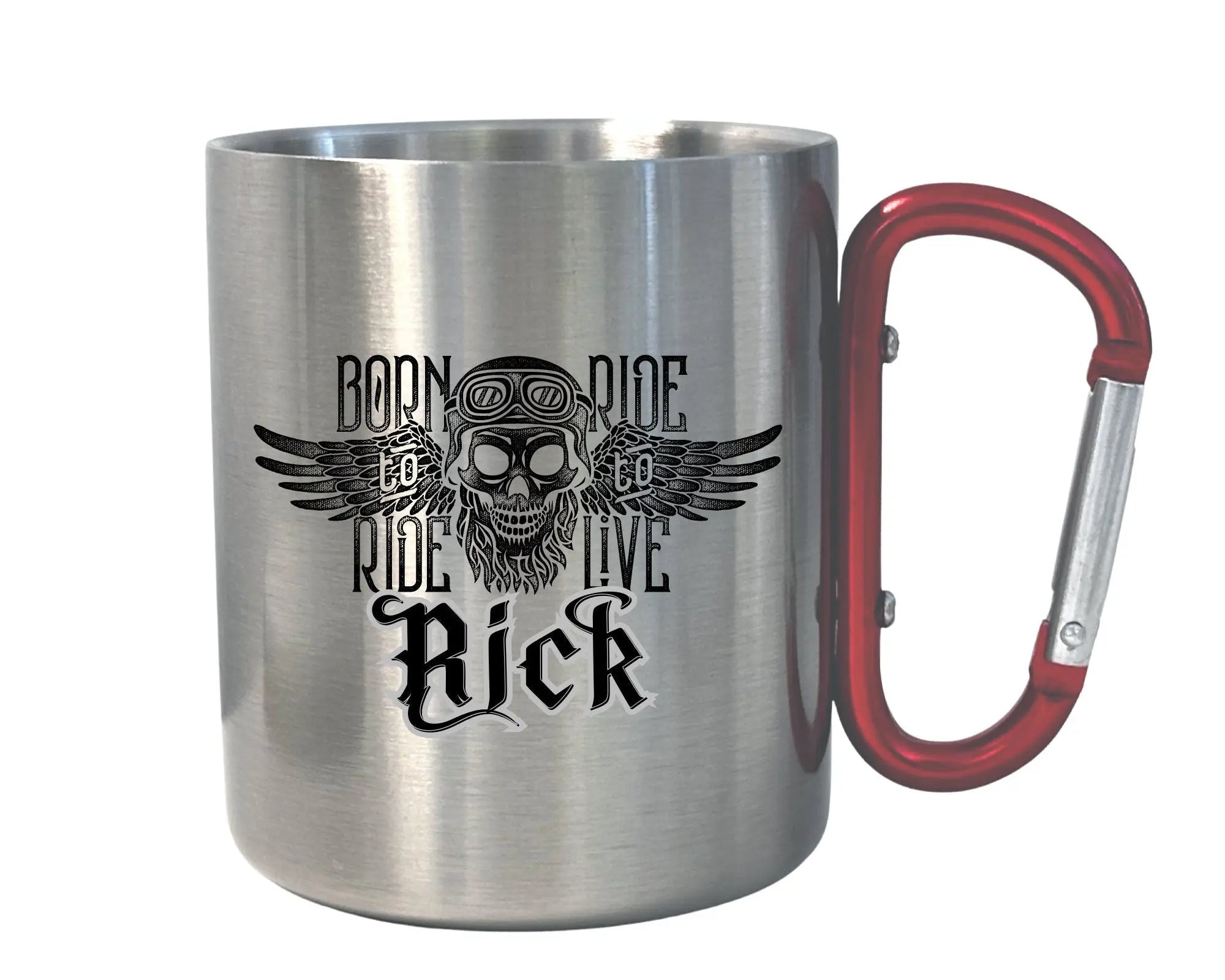 Karabinertasse | Personalisierbar | Tasse für Biker