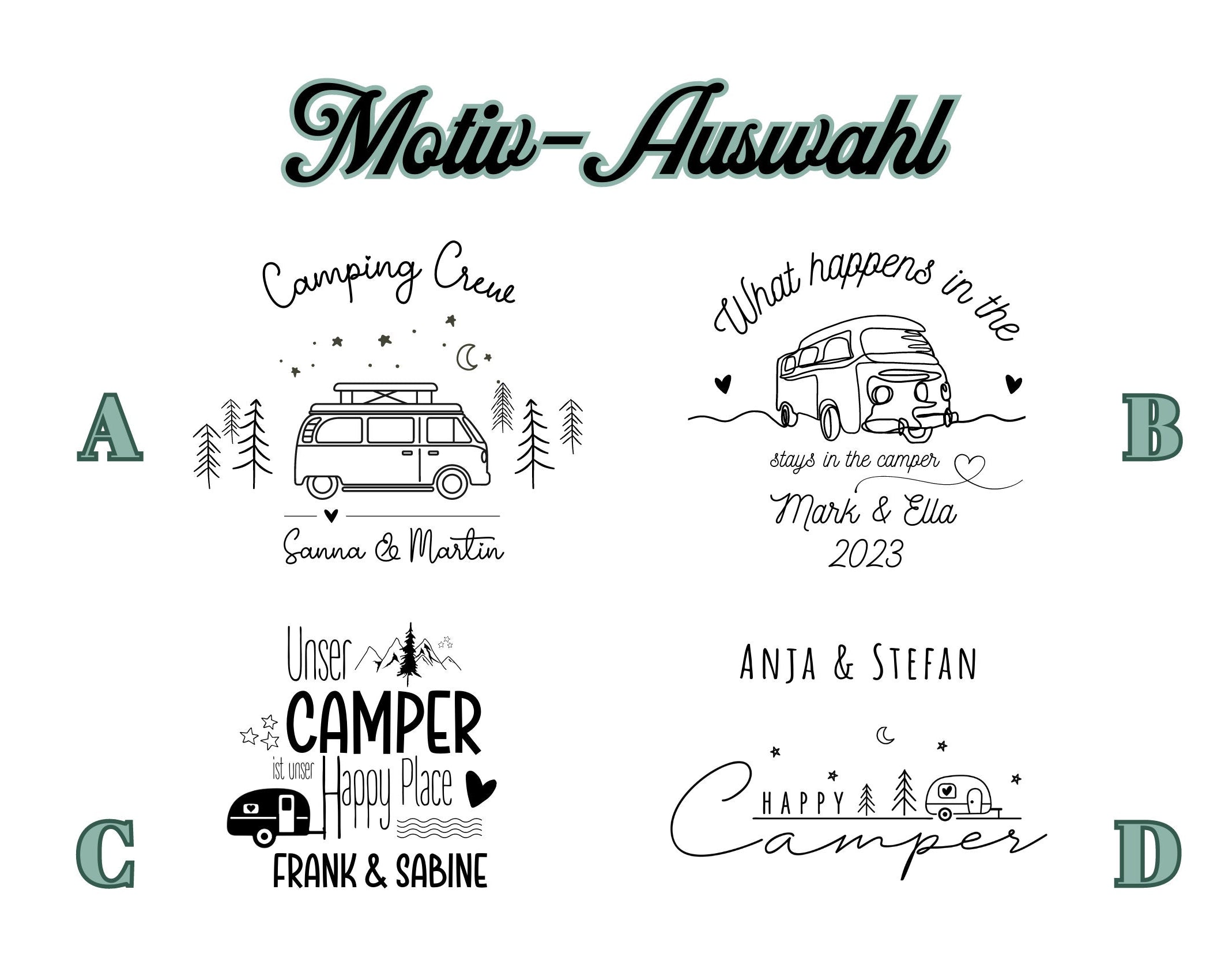 Emaille Tasse | Camping | personalisiert | Camping Crew