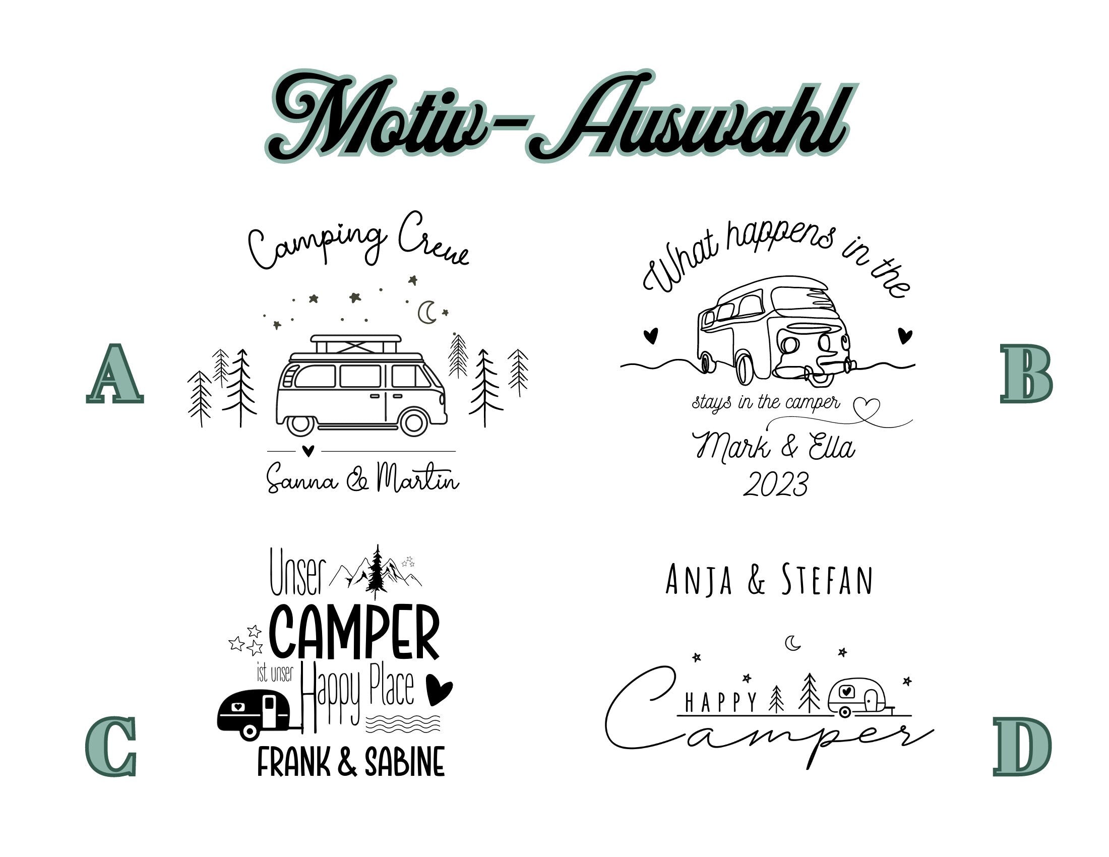 Camper Tasse Emaille | Camping Becher personalisiert | Campingbus Wohnmobil | Camping Crew