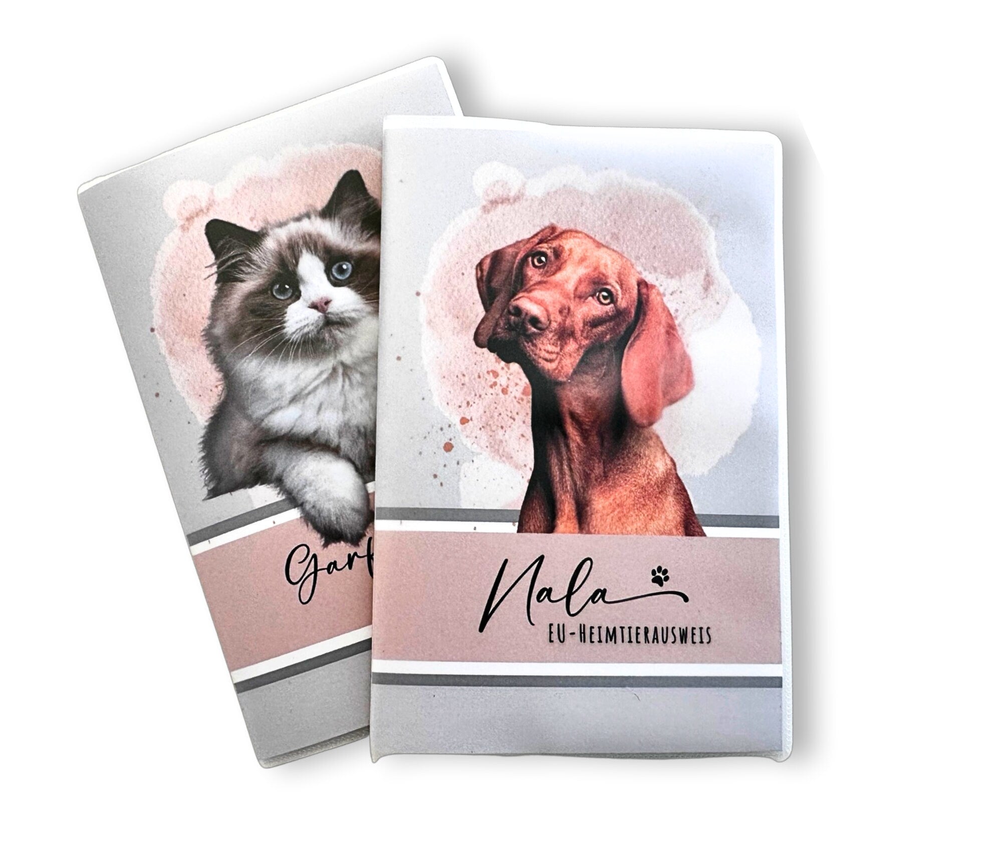 Heimtierausweis mit Foto | personalisierte Schutzhülle EU-Heimtierausweis | Katze Hund | mit Namen