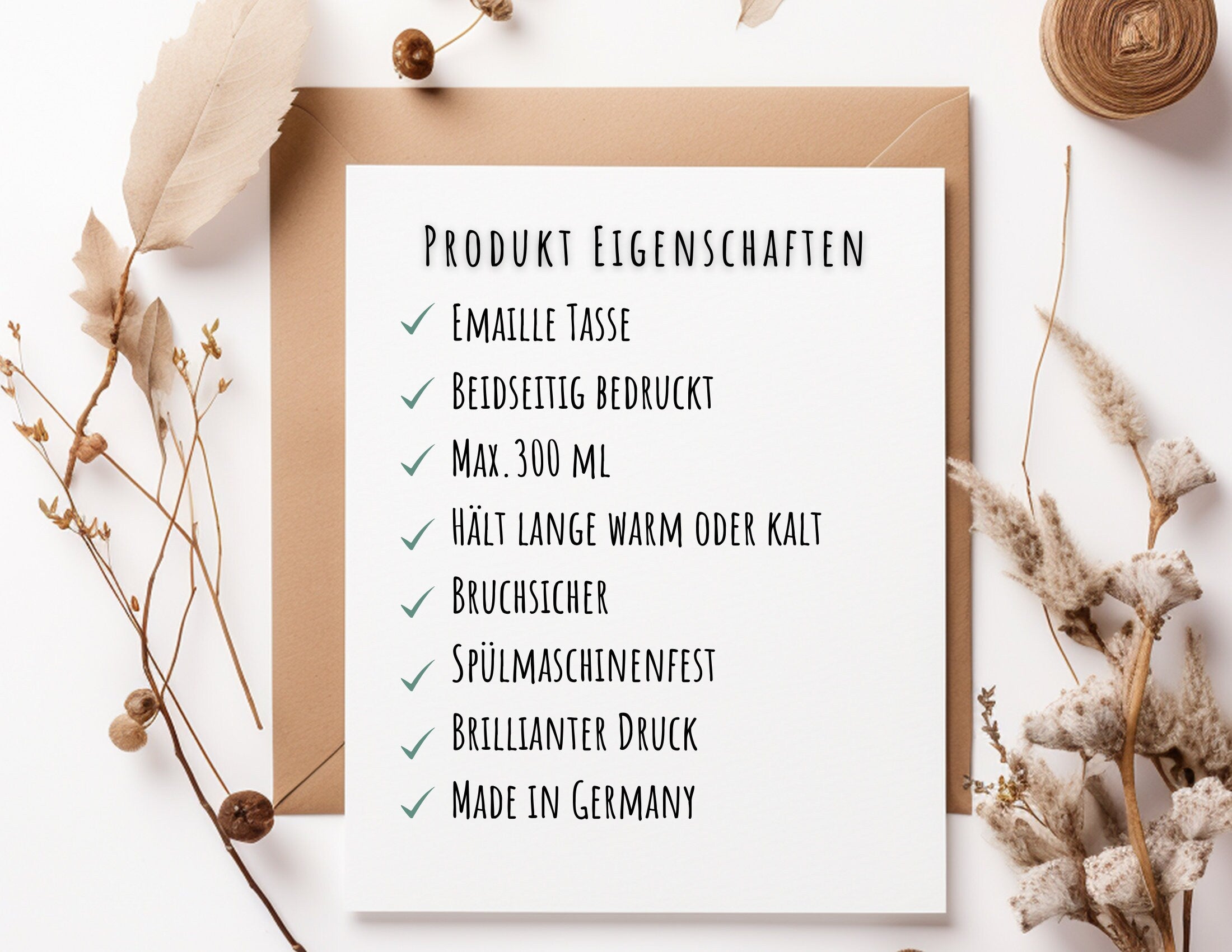 Emaille Tasse | Tasse Lehrerin mit Herz | Abschiedsgeschenk Erzieherin Pflegerin | Emaillebecher