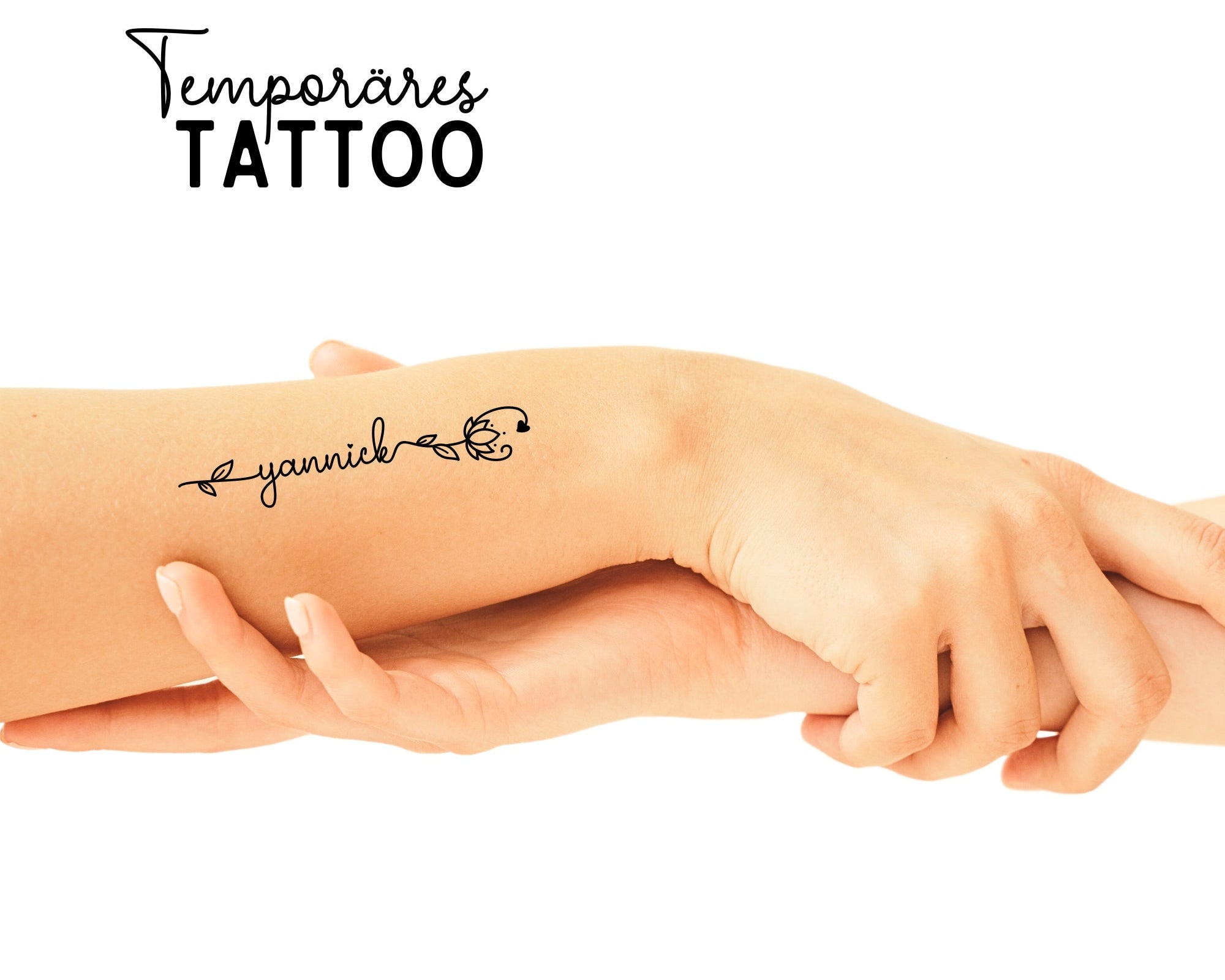Personalisierbares Tattoo | JGA | temporär | Namen | 3er Set