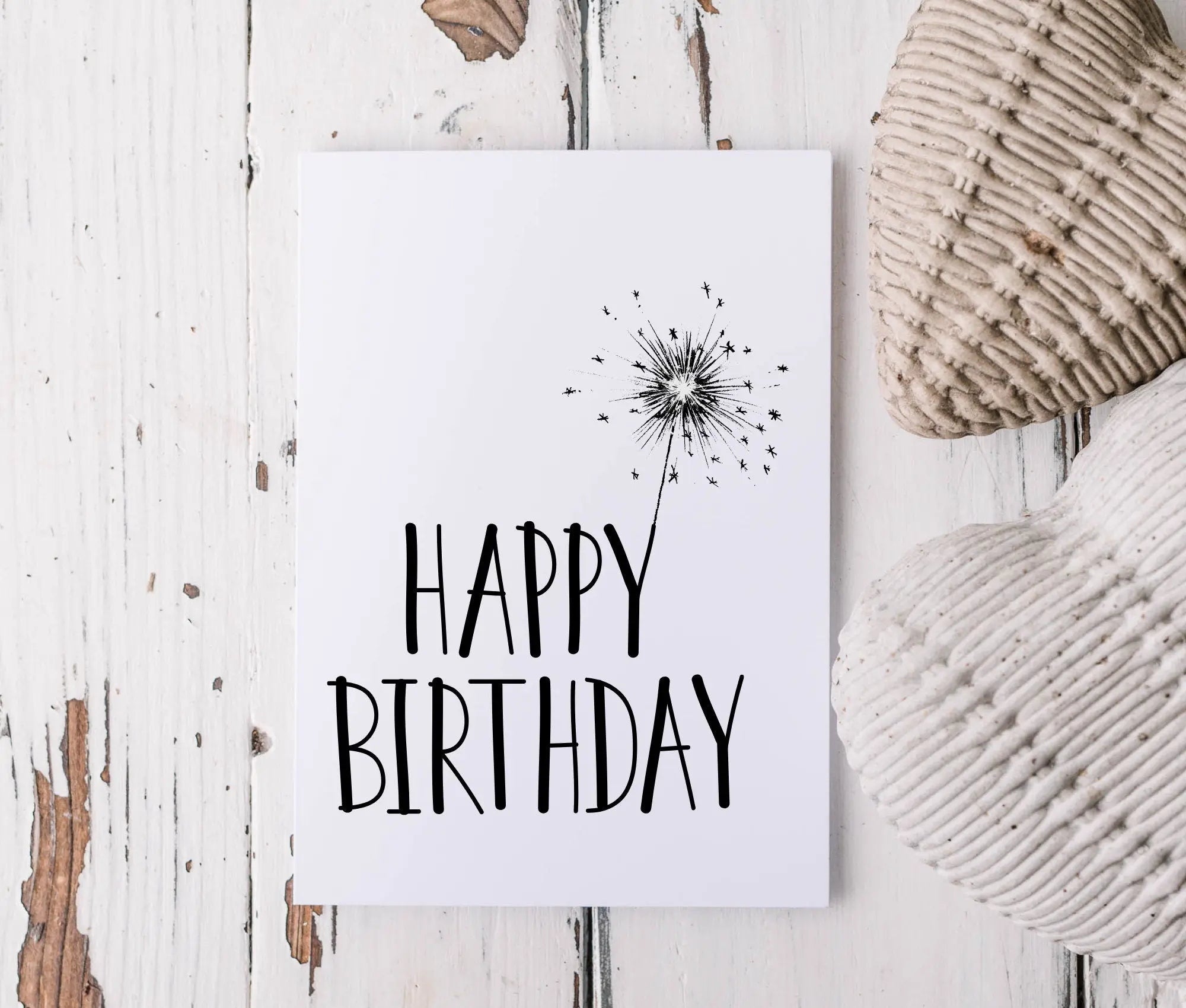 Karte Geburtstag | Happy Birthday | Kraftpapierumschlag