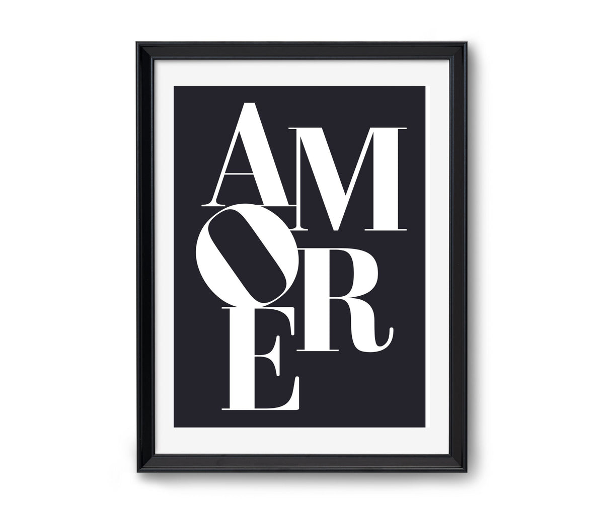 AMORE | Poster | Typografie | schwarz