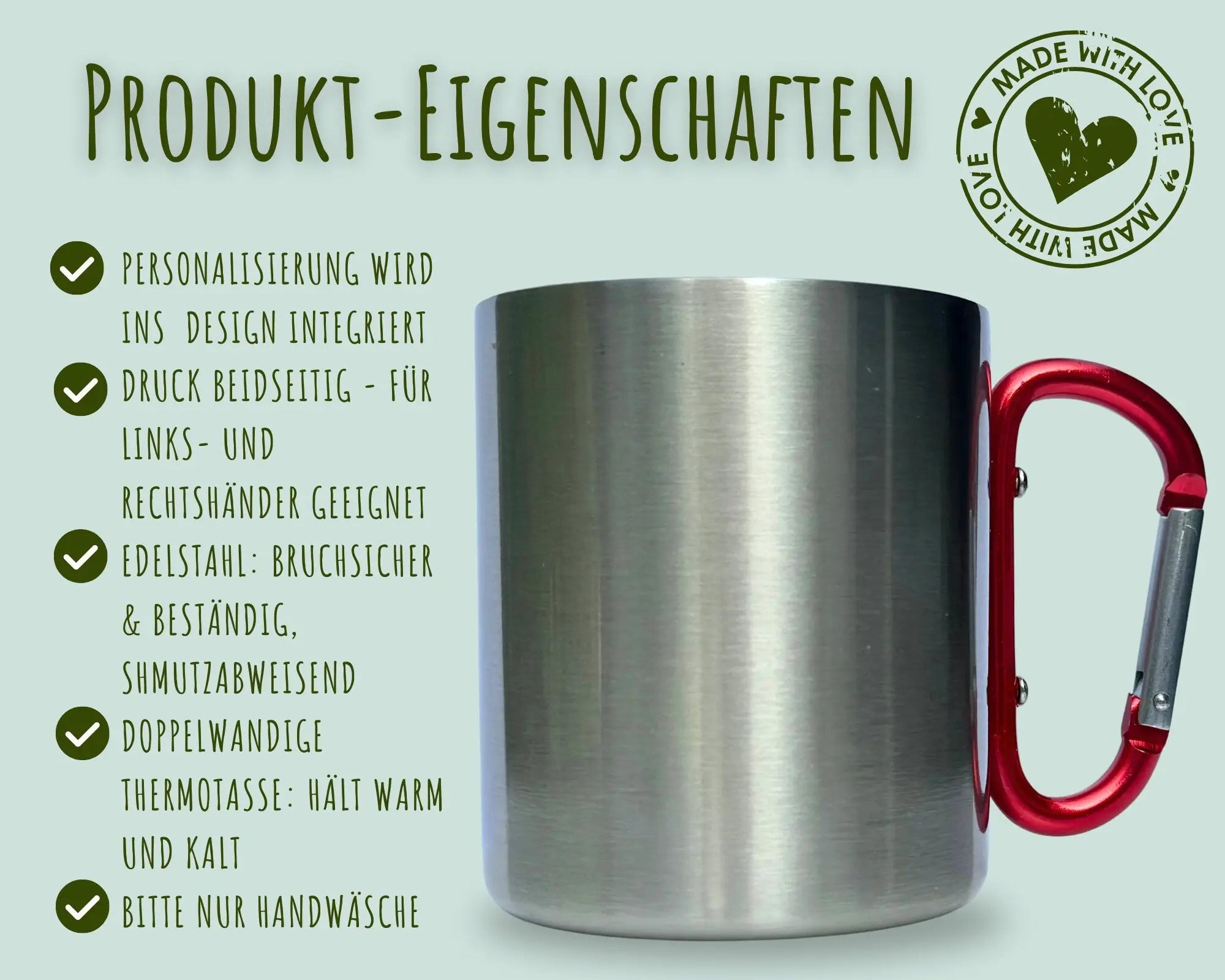Karabinertasse | Personalisierbar | Tasse Rennradfahrer