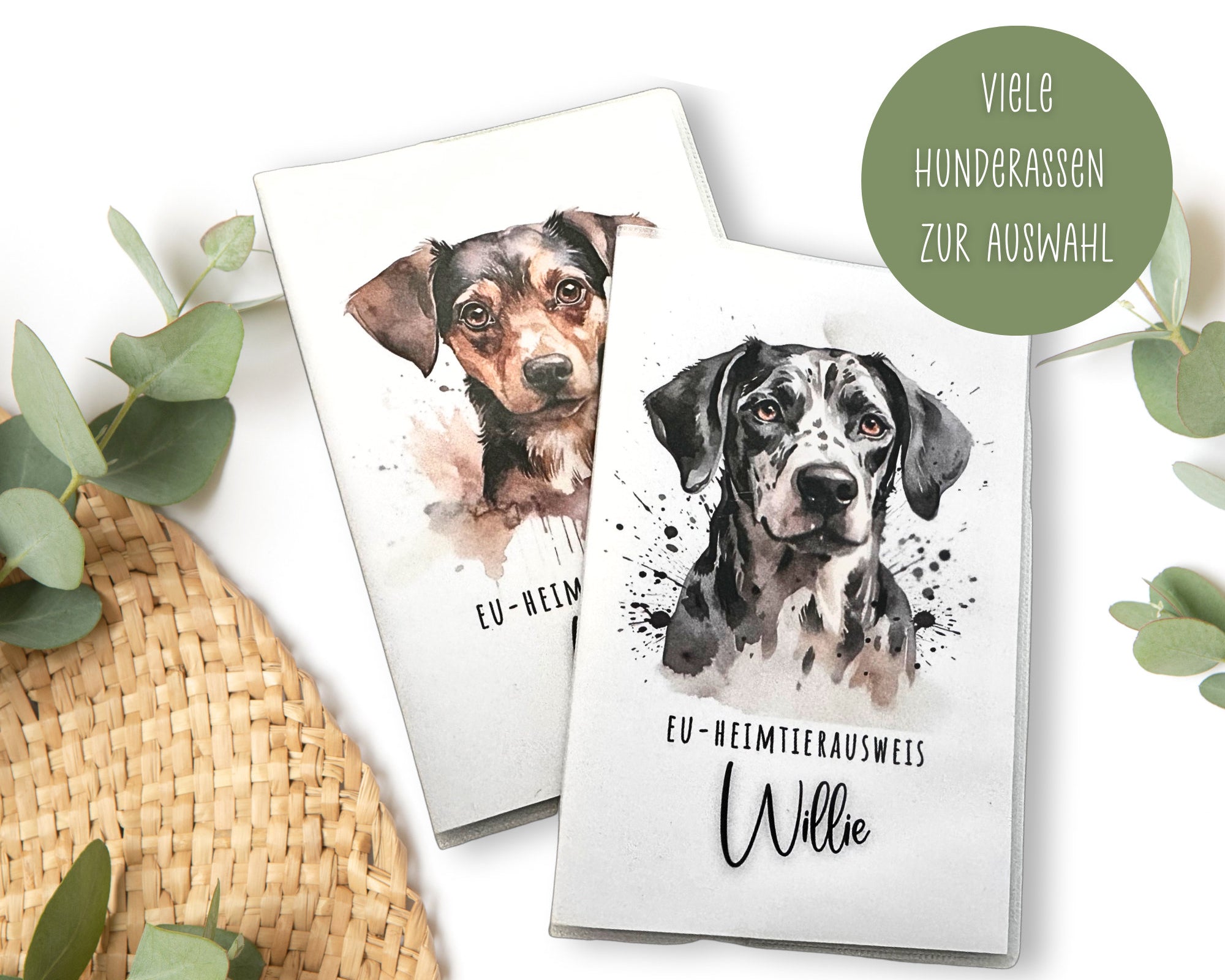 Heimtierausweis mit Illustration | personalisierte Hülle