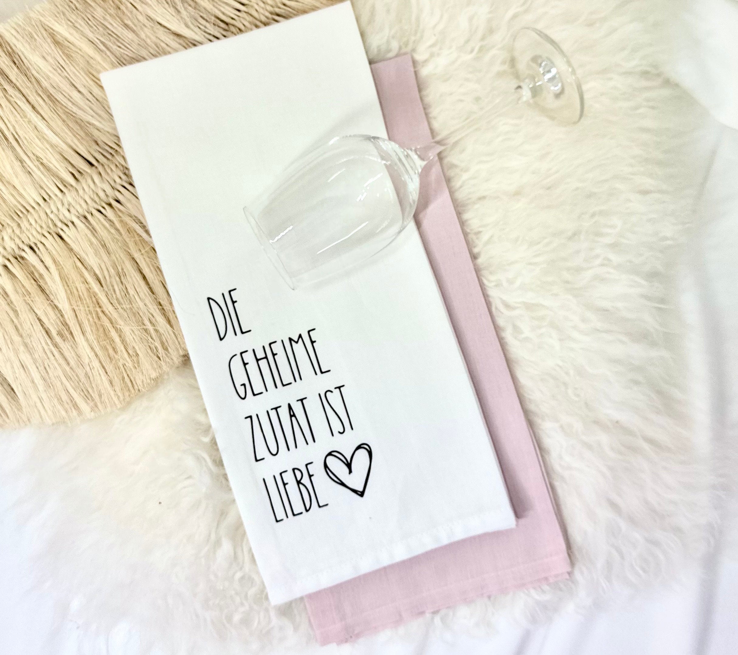 Lustiges Geschirrtuch mit Spruch – witziges Küchentuch als Geschenk für Mama, Freundin oder Hobbykoch