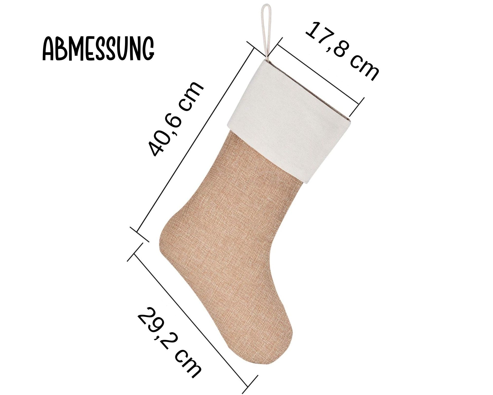 Nikolausstiefel personalisiert | Nikolaus | Weihnachtsstrumpf mit Namen