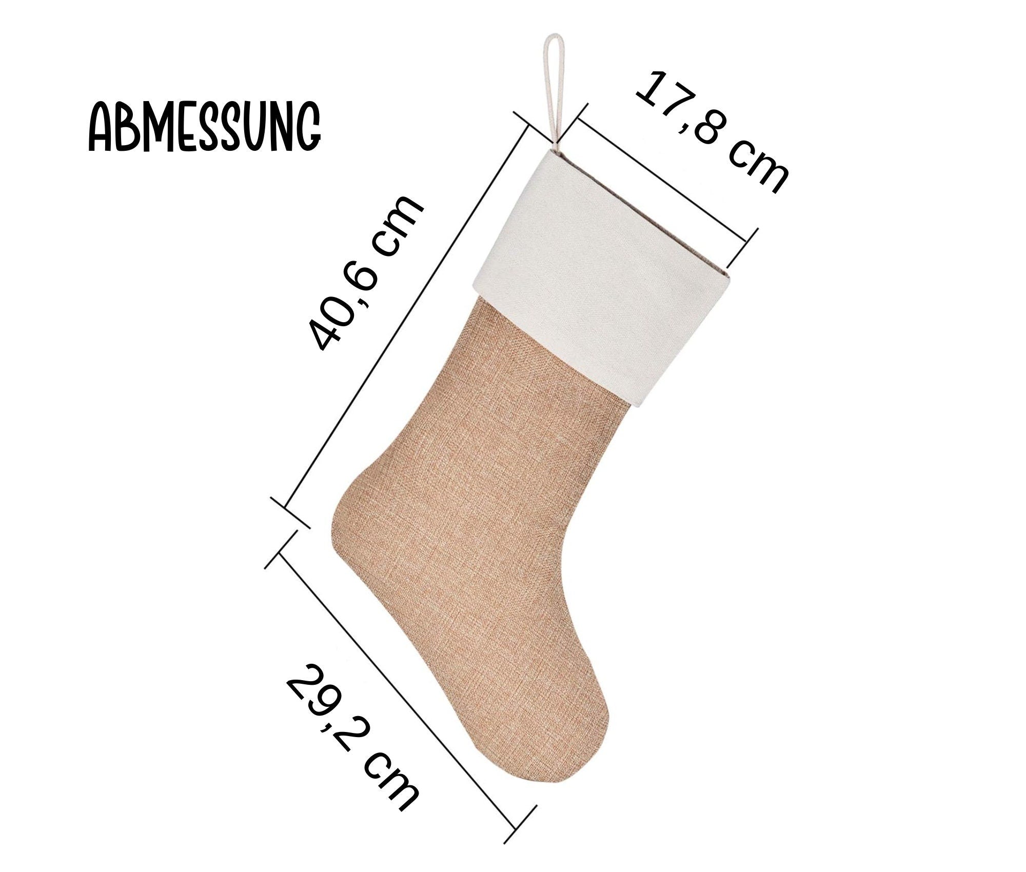 Nikolausstiefel personalisiert | Nikolaus | Weihnachtsstrumpf mit Namen