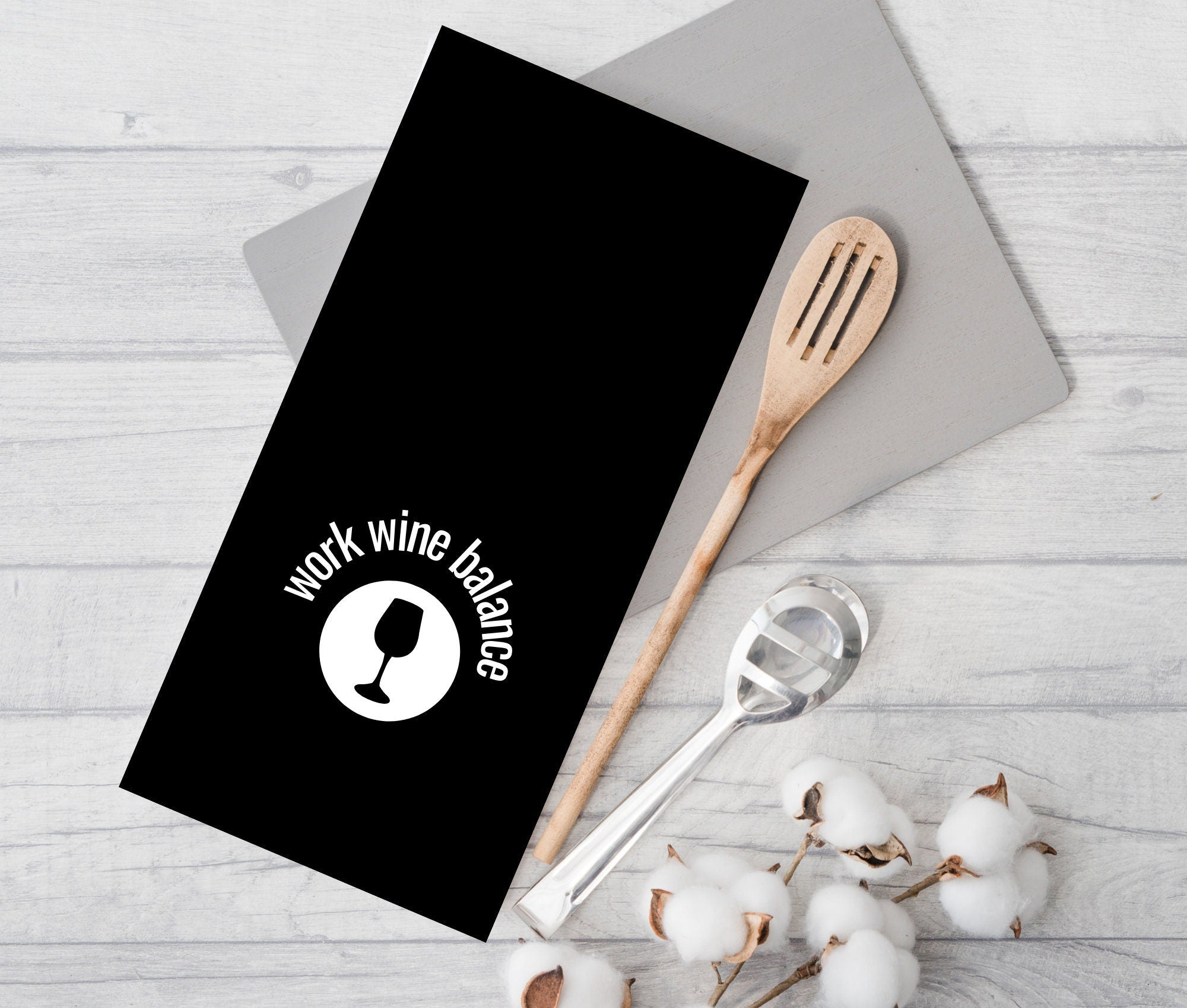 Geschirrtuch | Work Wine Balance | lustiger Spruch