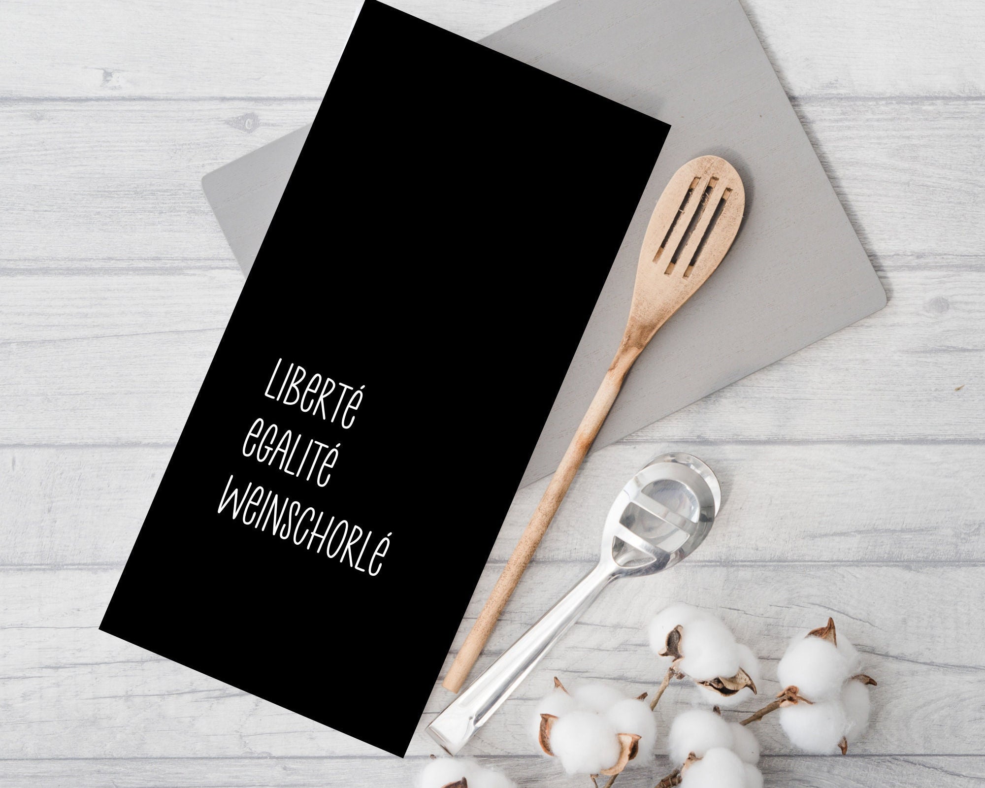Geschirrtuch | Liberté Egalité Weinschorlé | lustiger Spruch