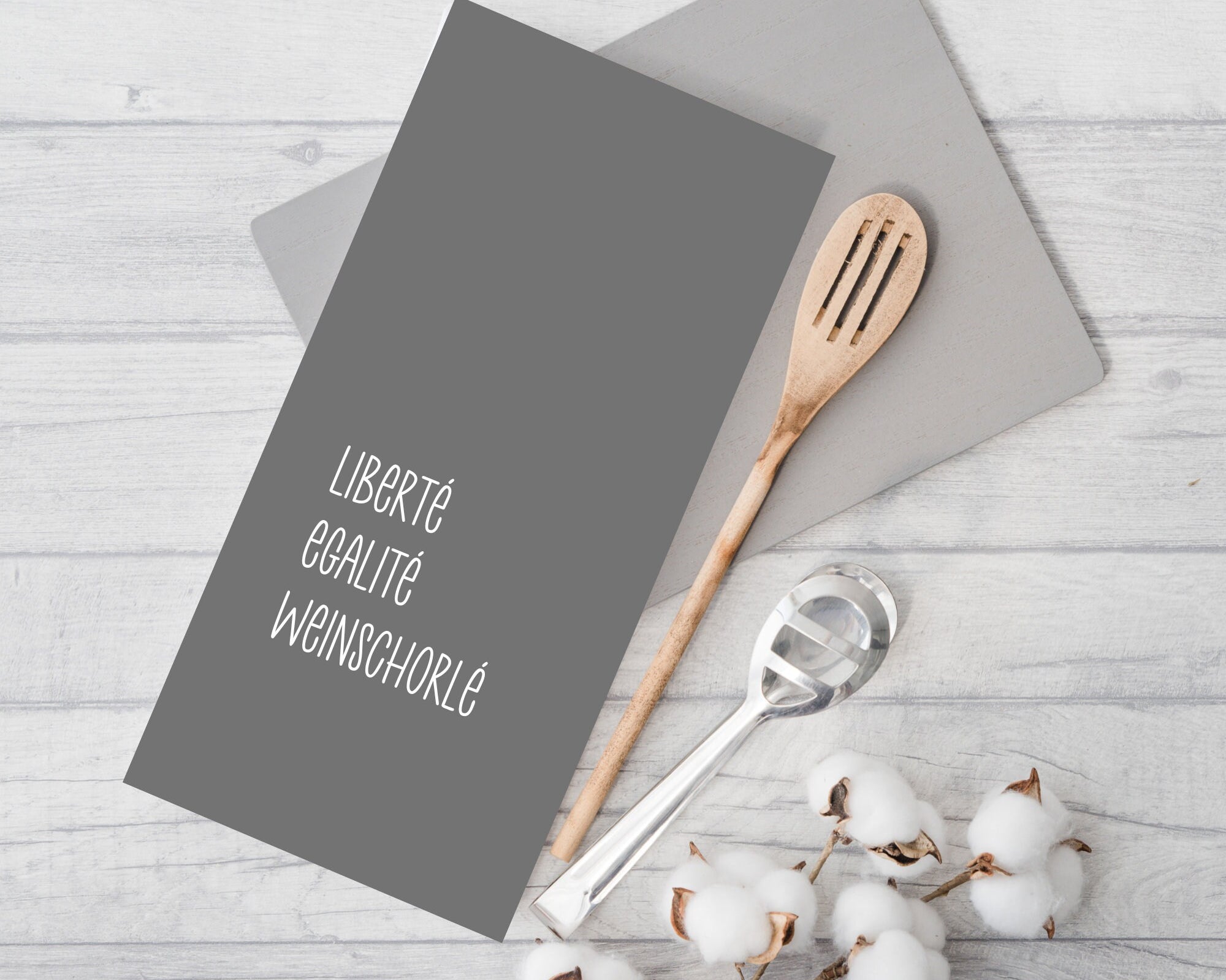 Geschirrtuch | Liberté Egalité Weinschorlé | lustiger Spruch