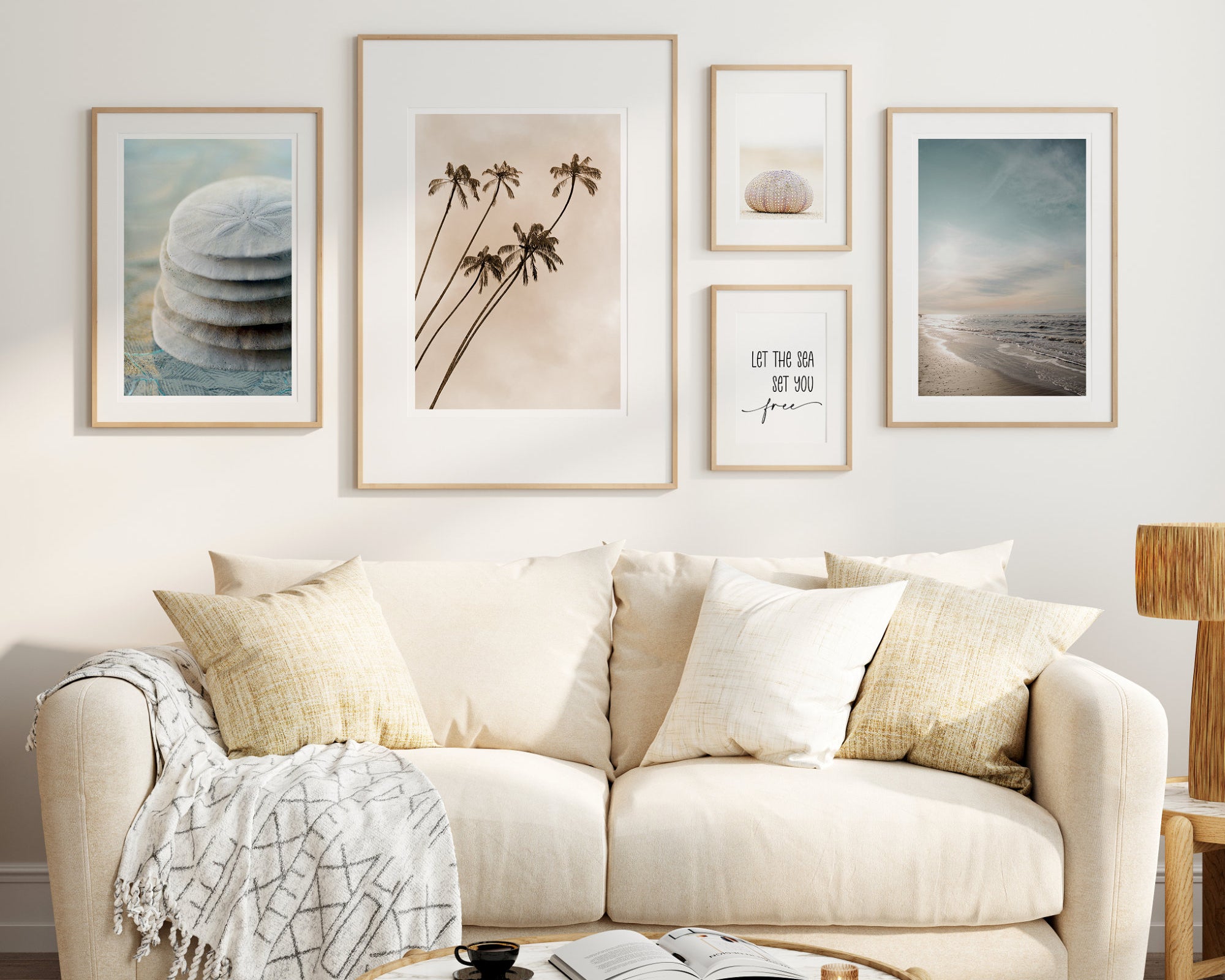 Poster Serie Sanddollar als 5er Set | Digitaler Download | 5 Poster (diverse Formate)
