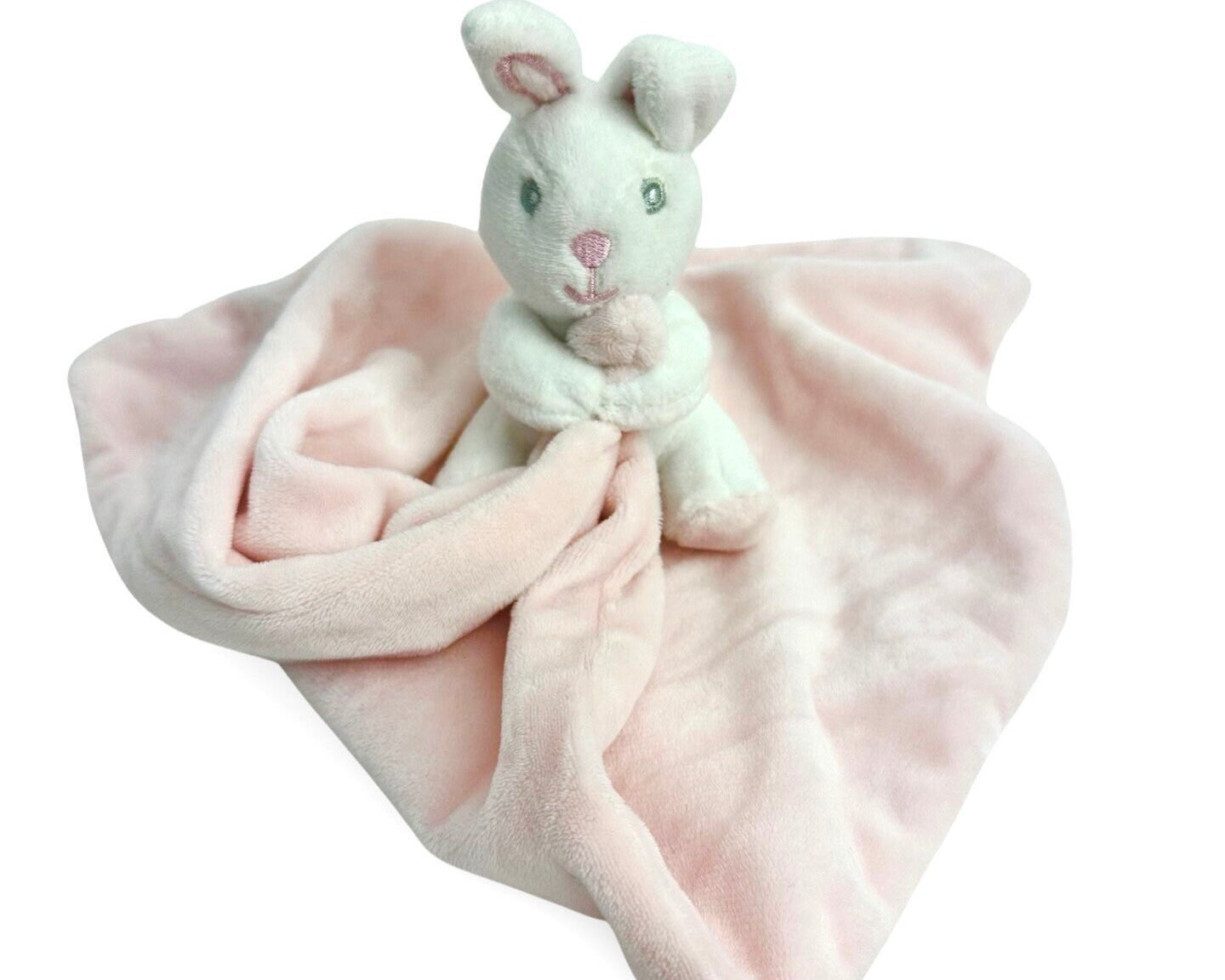 Kissen mit Häschen oder Bärchen | personalisiert | Baby Name | rosa oder hellblau | Samt