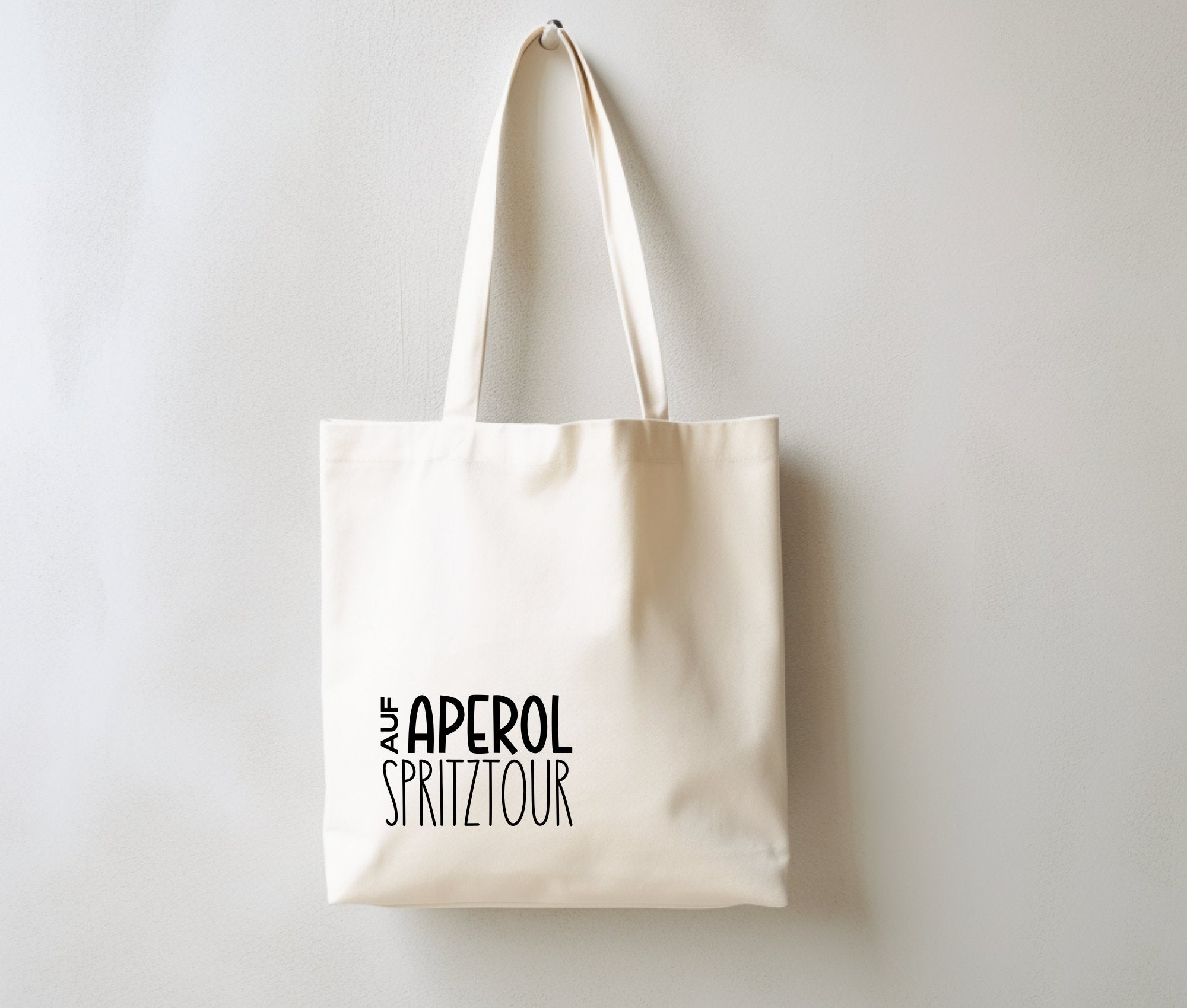 Jutebeutel | lustiger Spruch | witzige Stofftasche | Aperol Spriztour