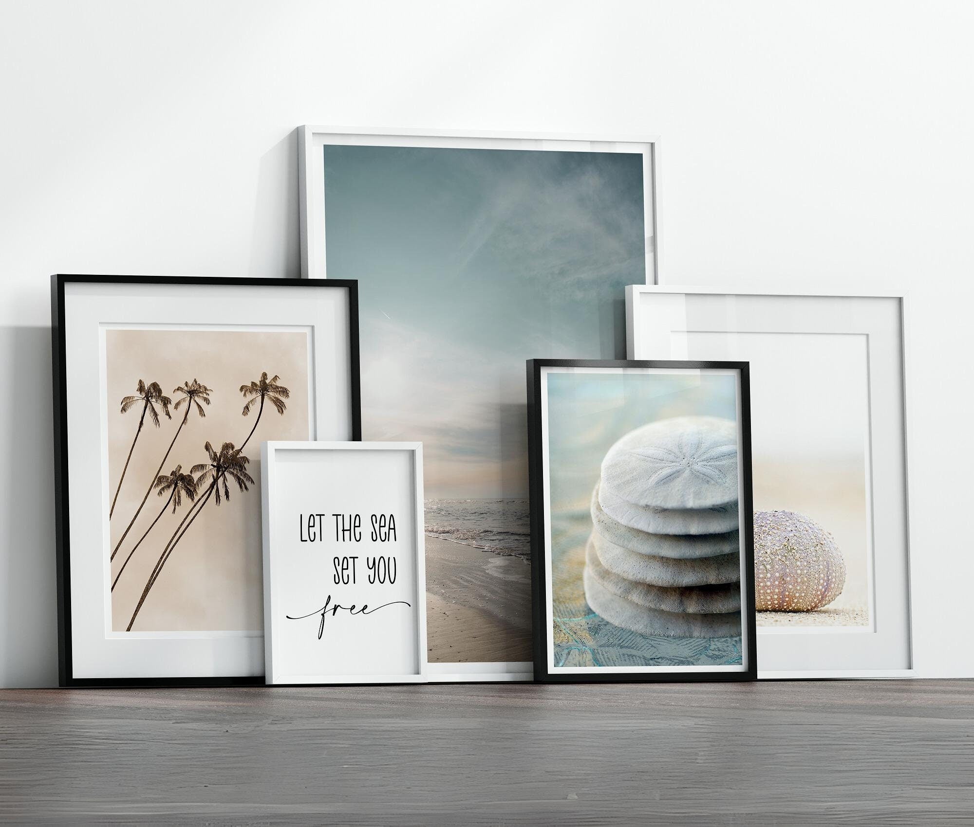 Poster Serie Sanddollar als 5er Set | Digitaler Download | 5 Poster (diverse Formate)