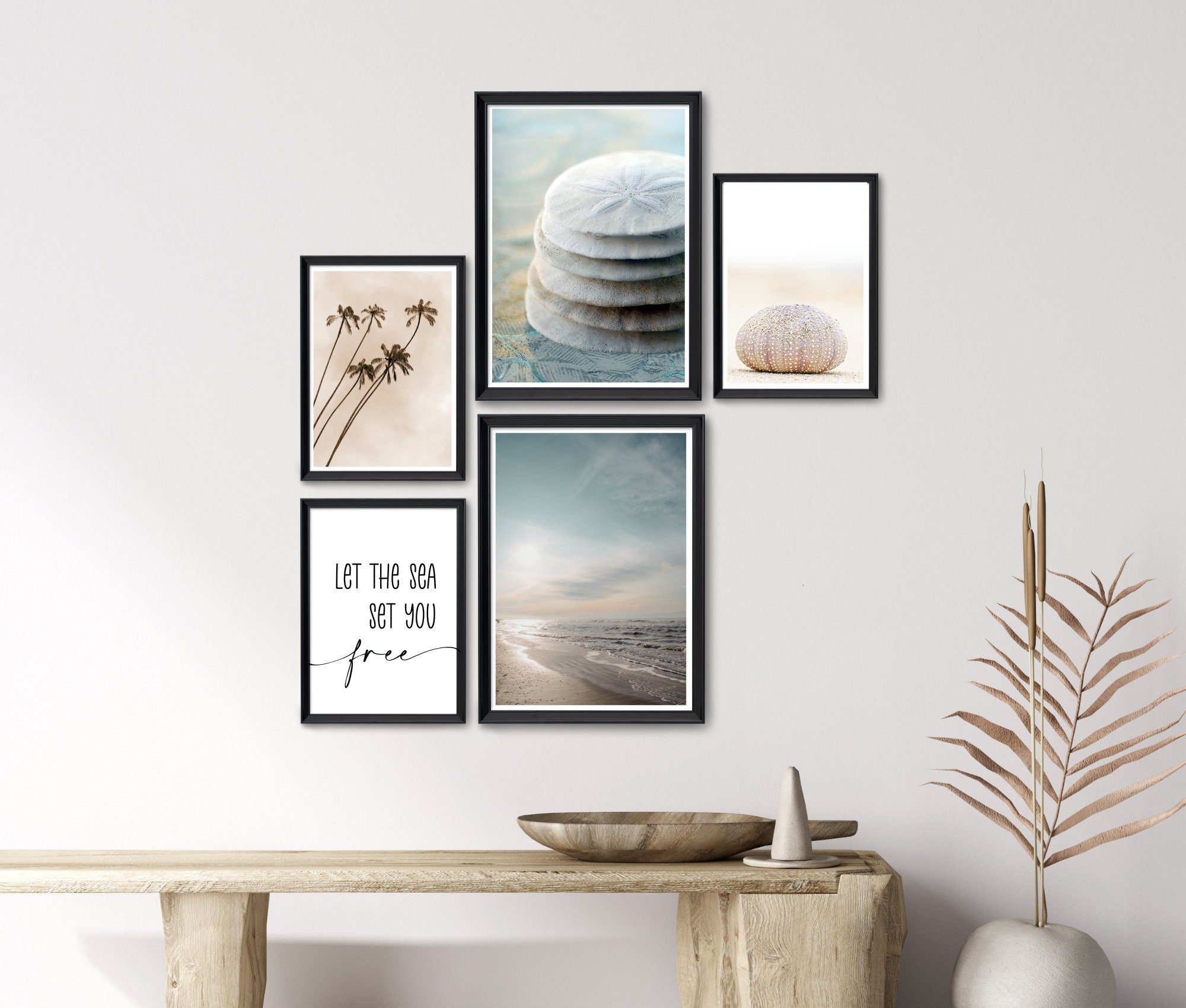 Poster Serie Sanddollar als 5er Set | Digitaler Download | 5 Poster (diverse Formate)