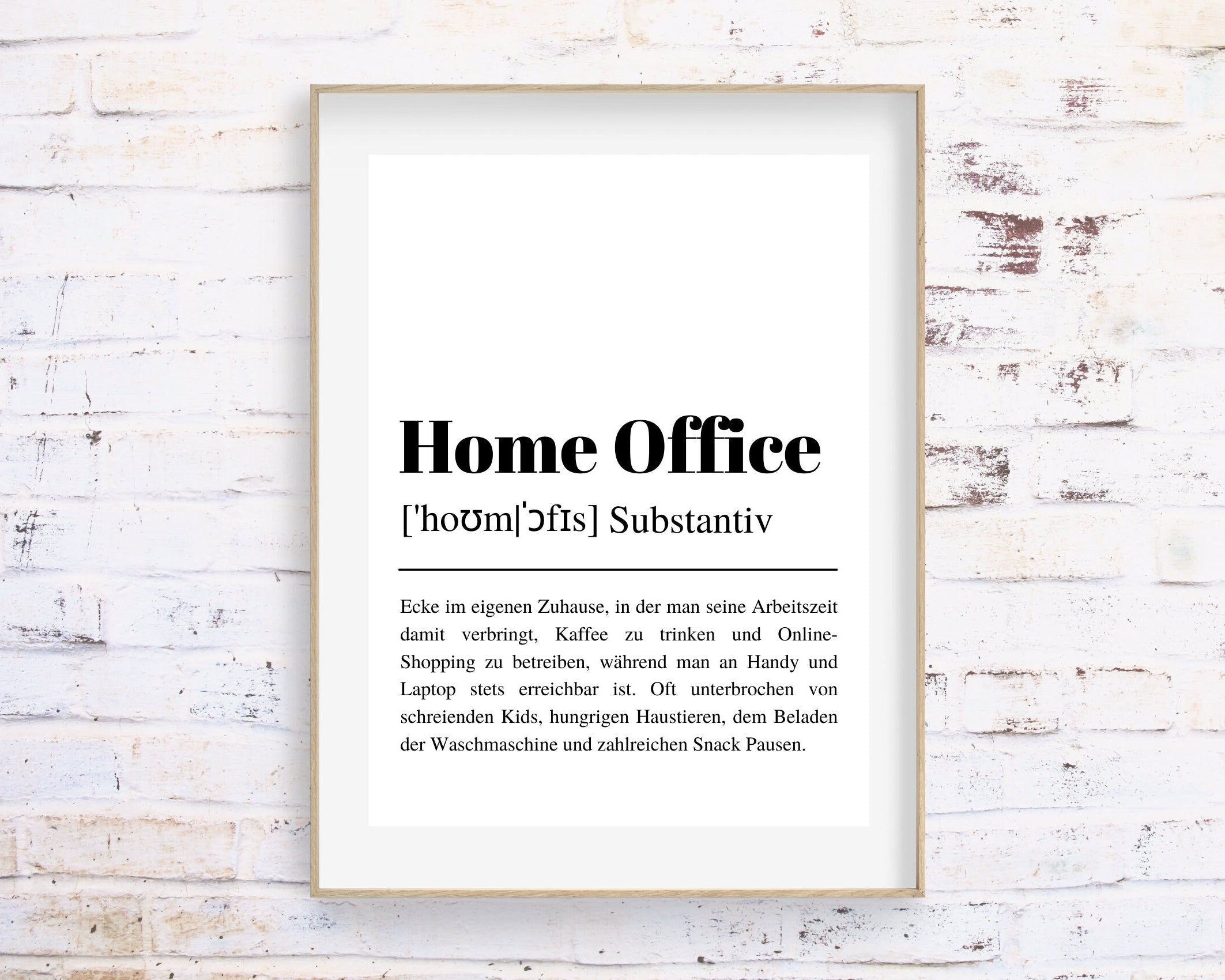 Home Office Poster | Definition | digitaler download
