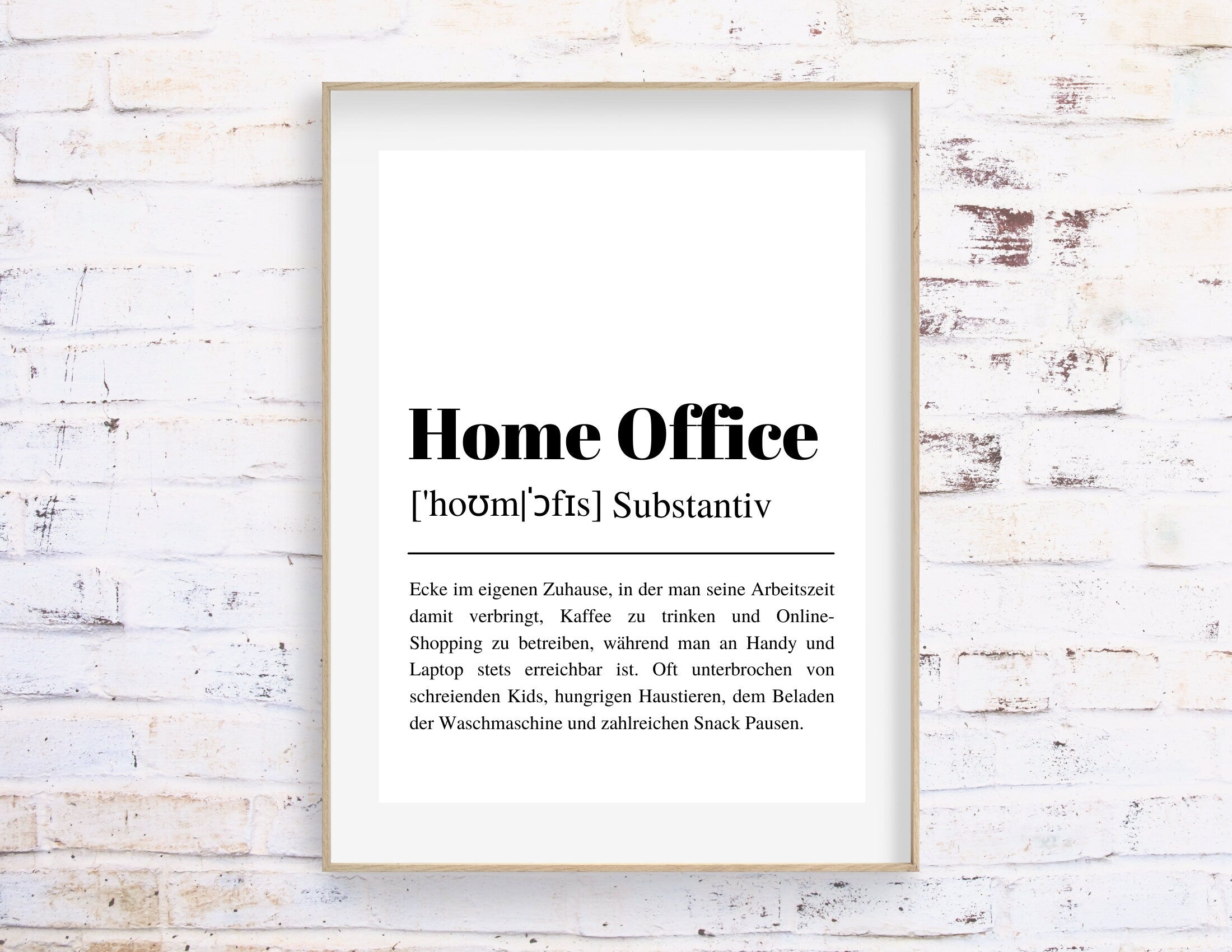 Home Office Poster | Definition | digitaler download