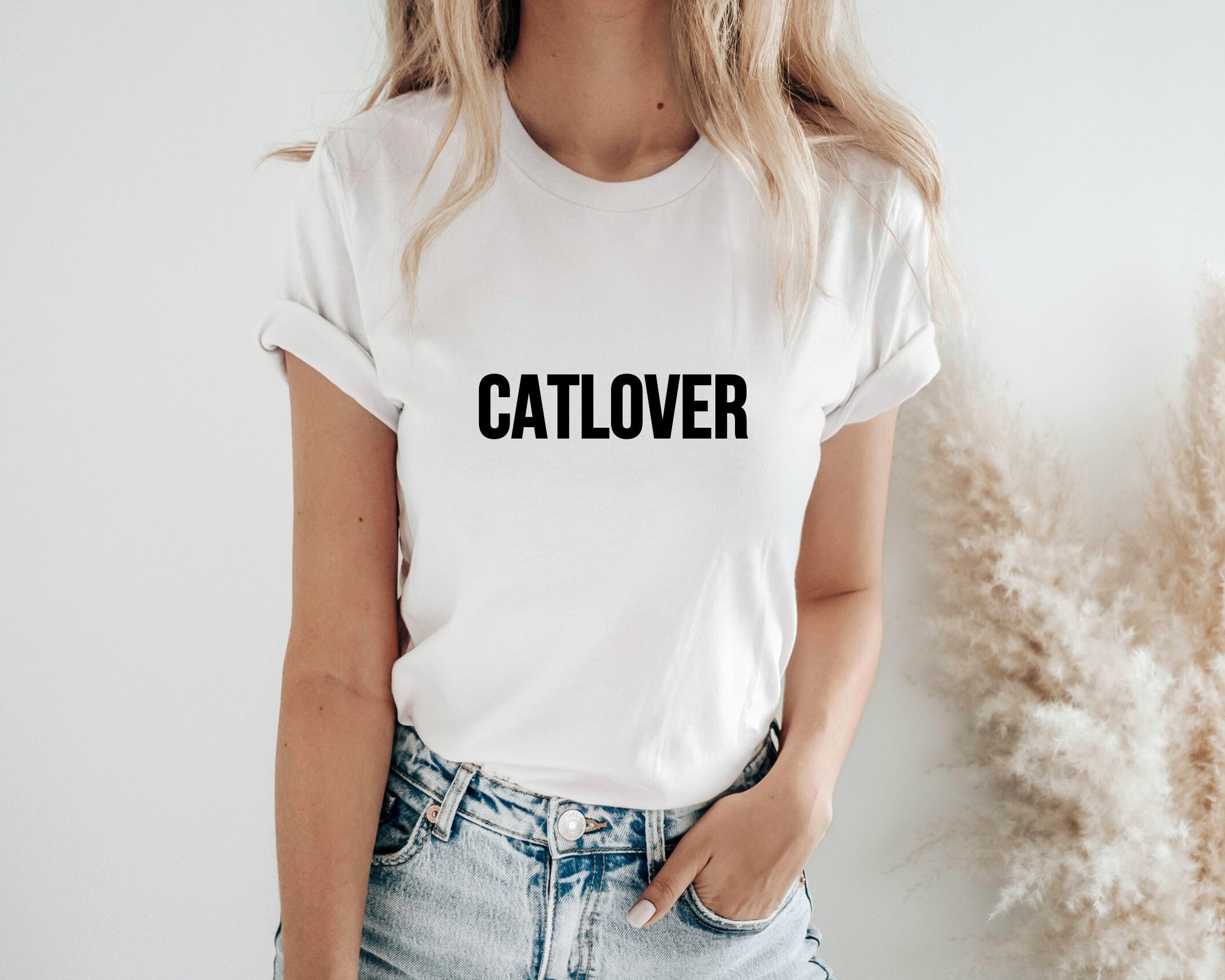 T-Shirt für Katzen Fans | Catlover | weiß