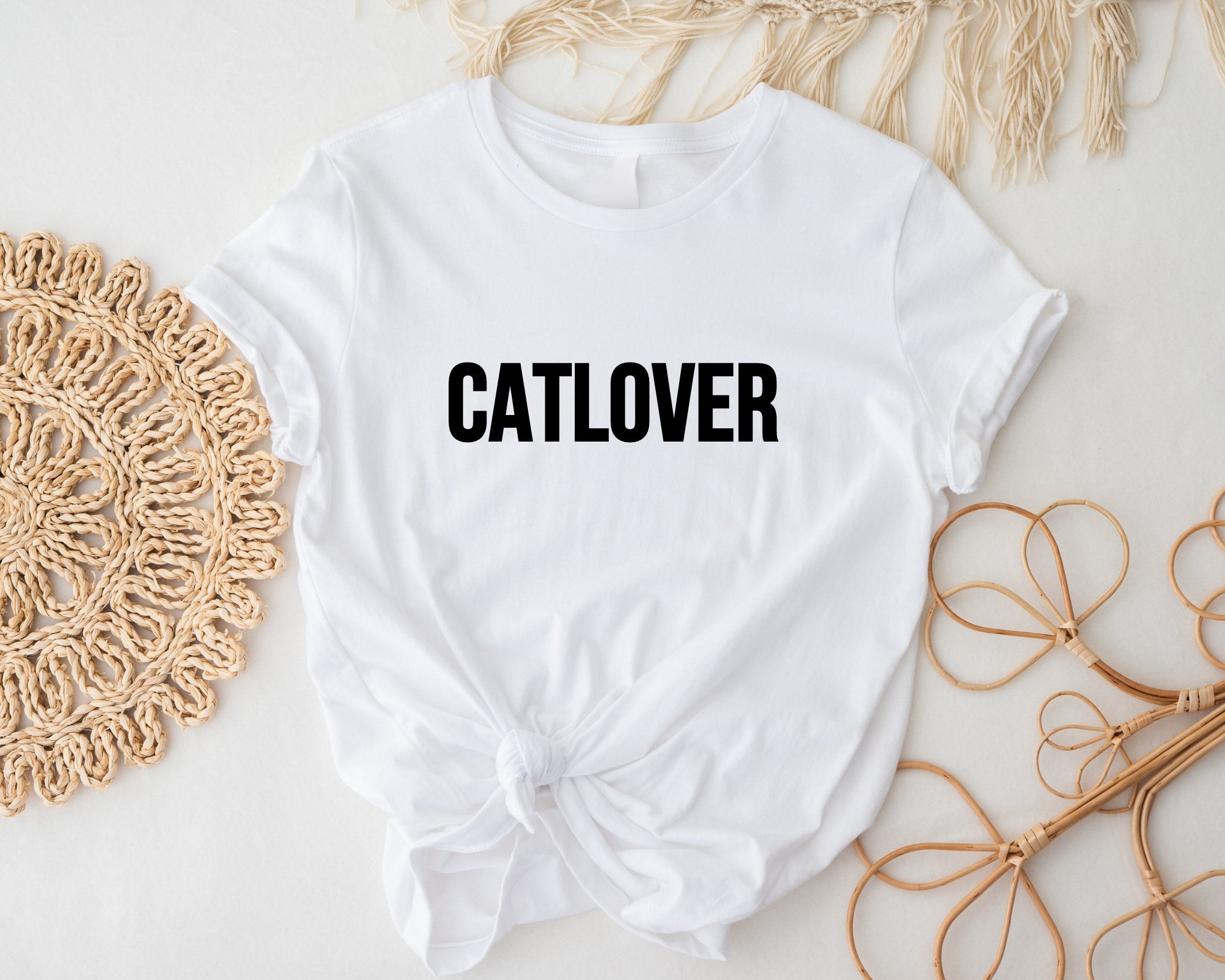 T-Shirt für Katzen Fans | Catlover | weiß