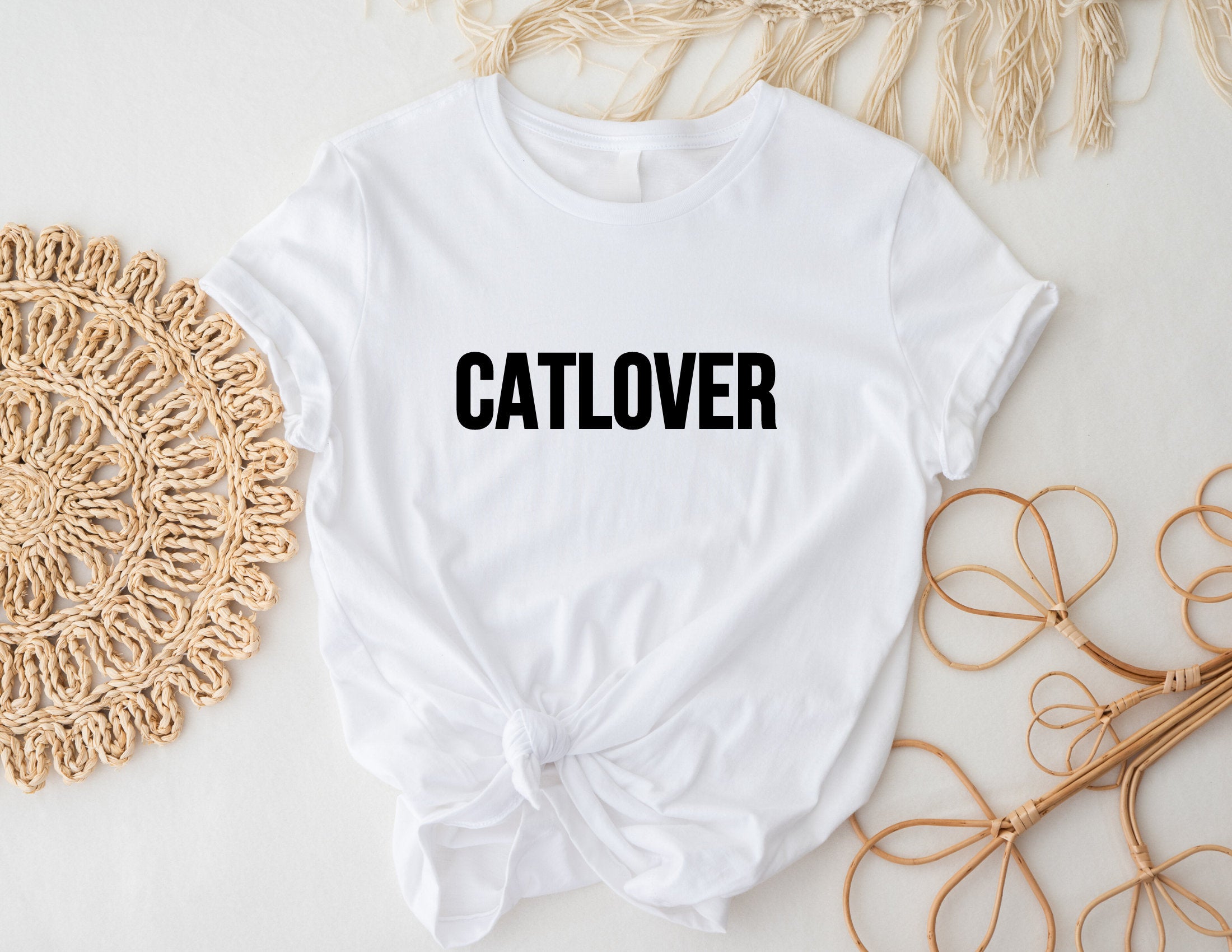 T-Shirt für Katzen Fans | Catlover | weiß