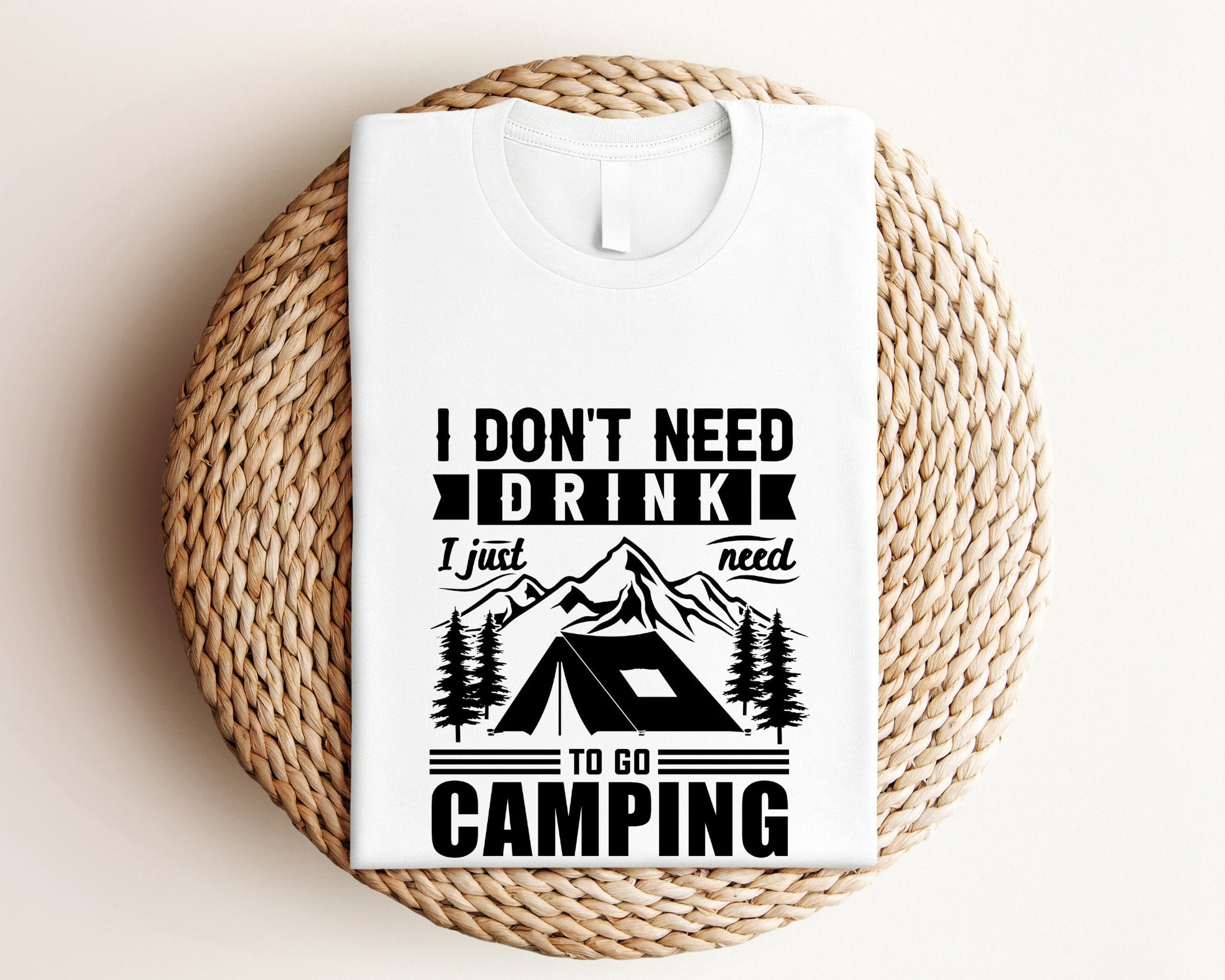 T-Shirt Herren | Camping Camper | schwarz | Geschenk Papa