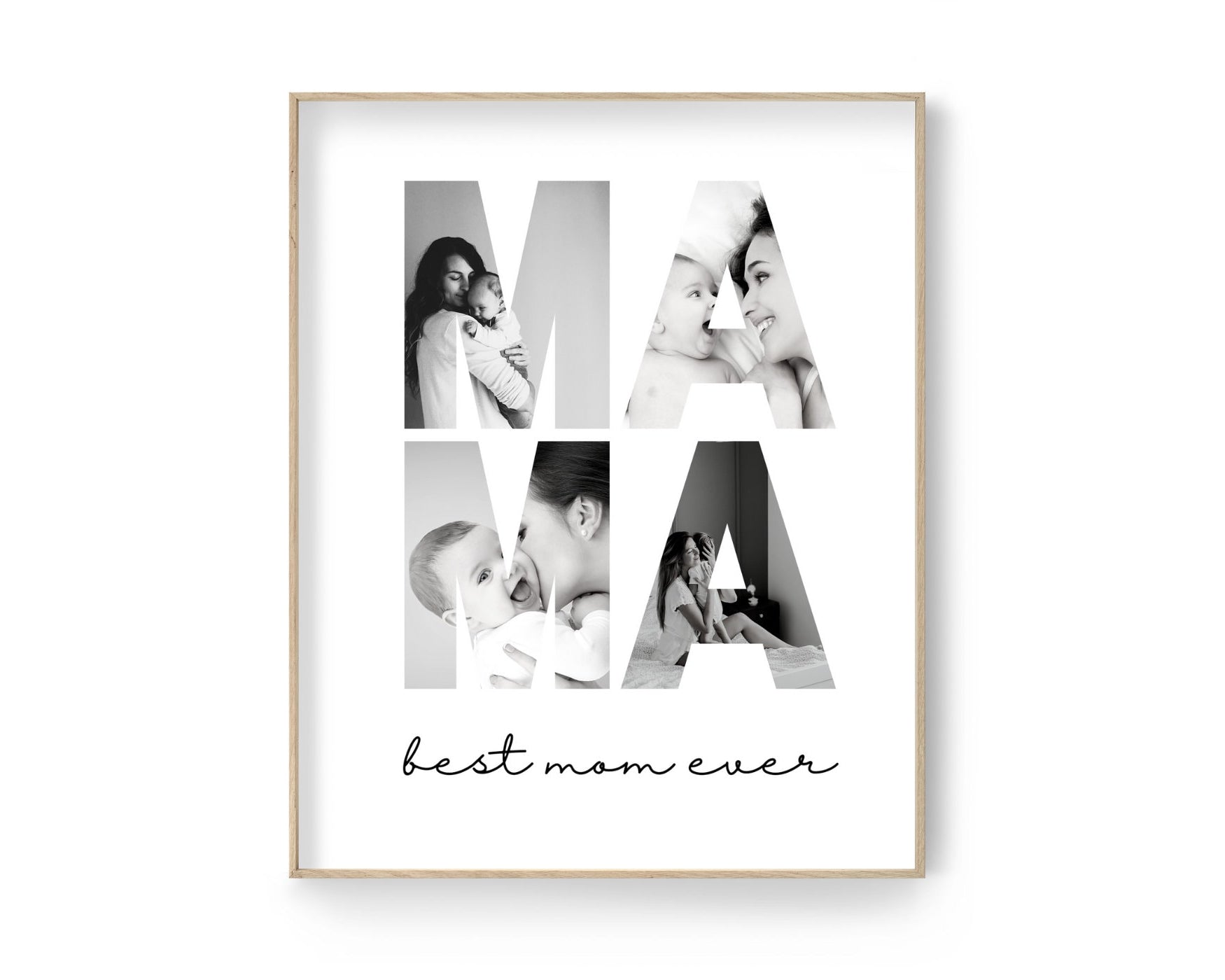 Bild Muttertag bestehend aus Buchstaben MAMA und Fotos als personalisiertes Geschenk für Deine Mama | Muttertag