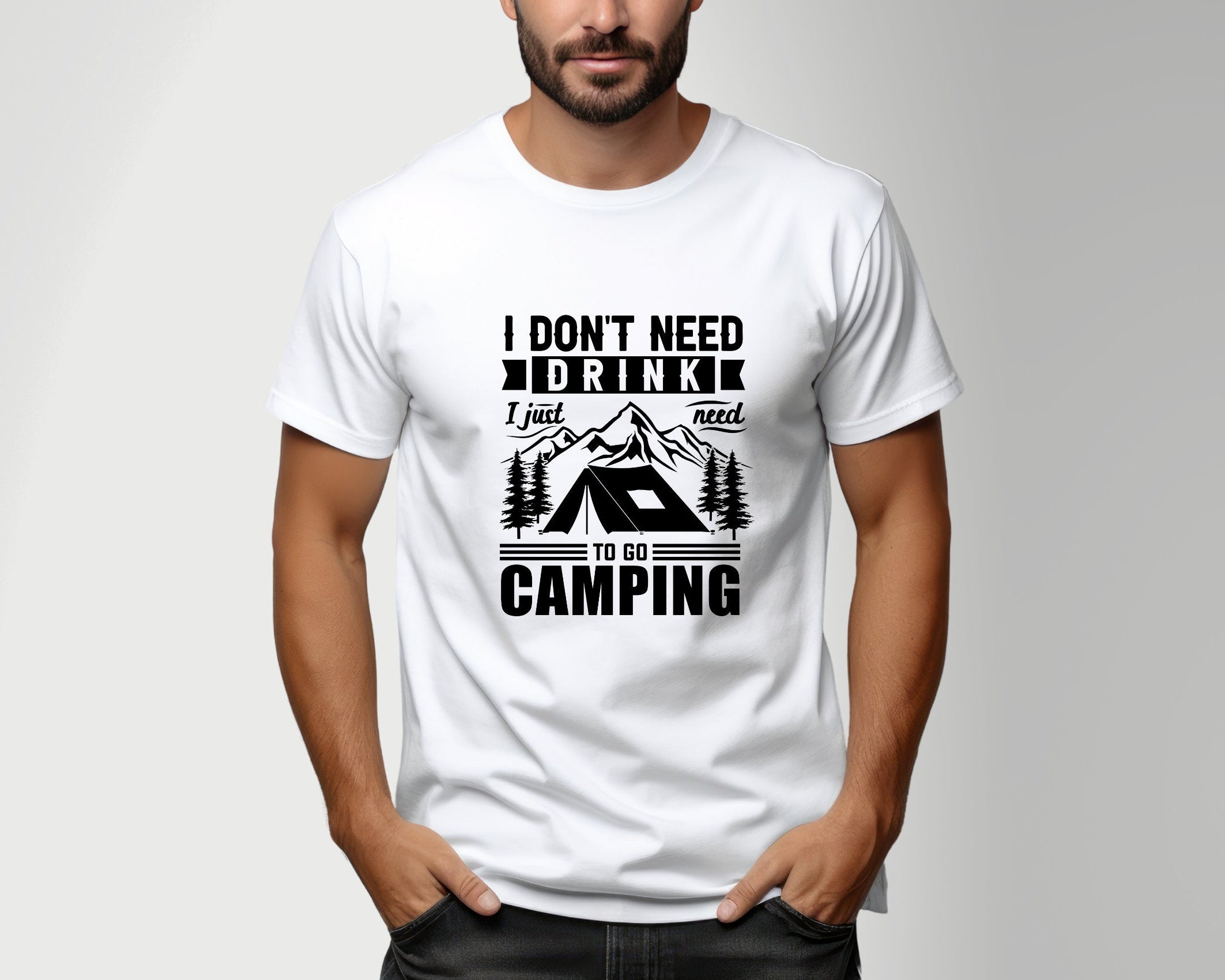 T-Shirt Herren | Camping Camper | schwarz | Geschenk Papa
