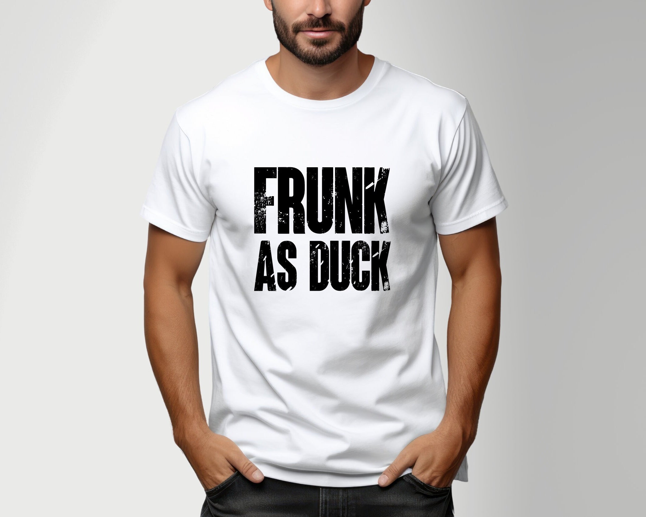 T-Shirt Herren | Frunck as Duck | personalisierbar | JGA Shirt | schwarz oder weiß