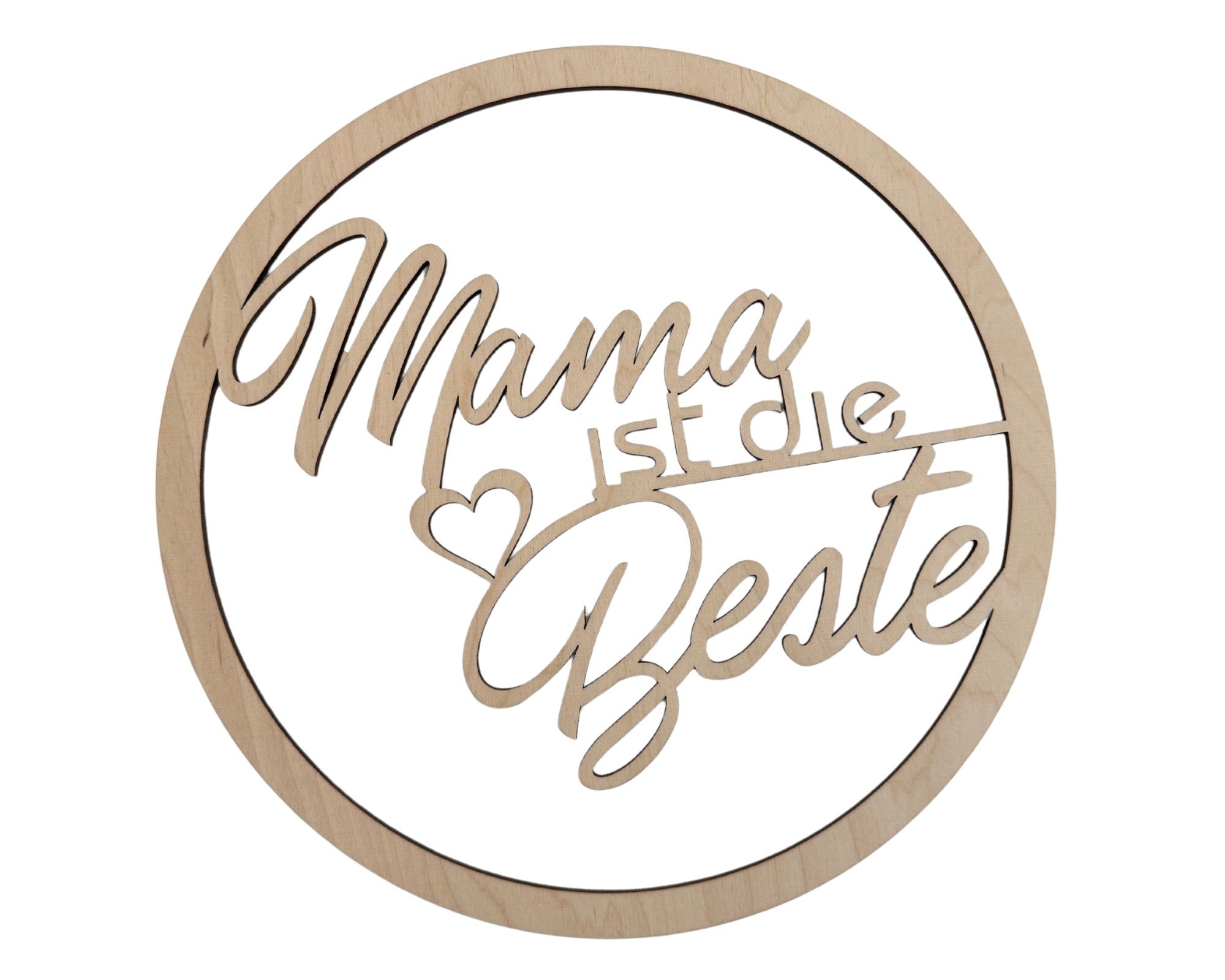 Holzkranz | Mama ist die Beste | Geschenk Muttertag | 25 cm