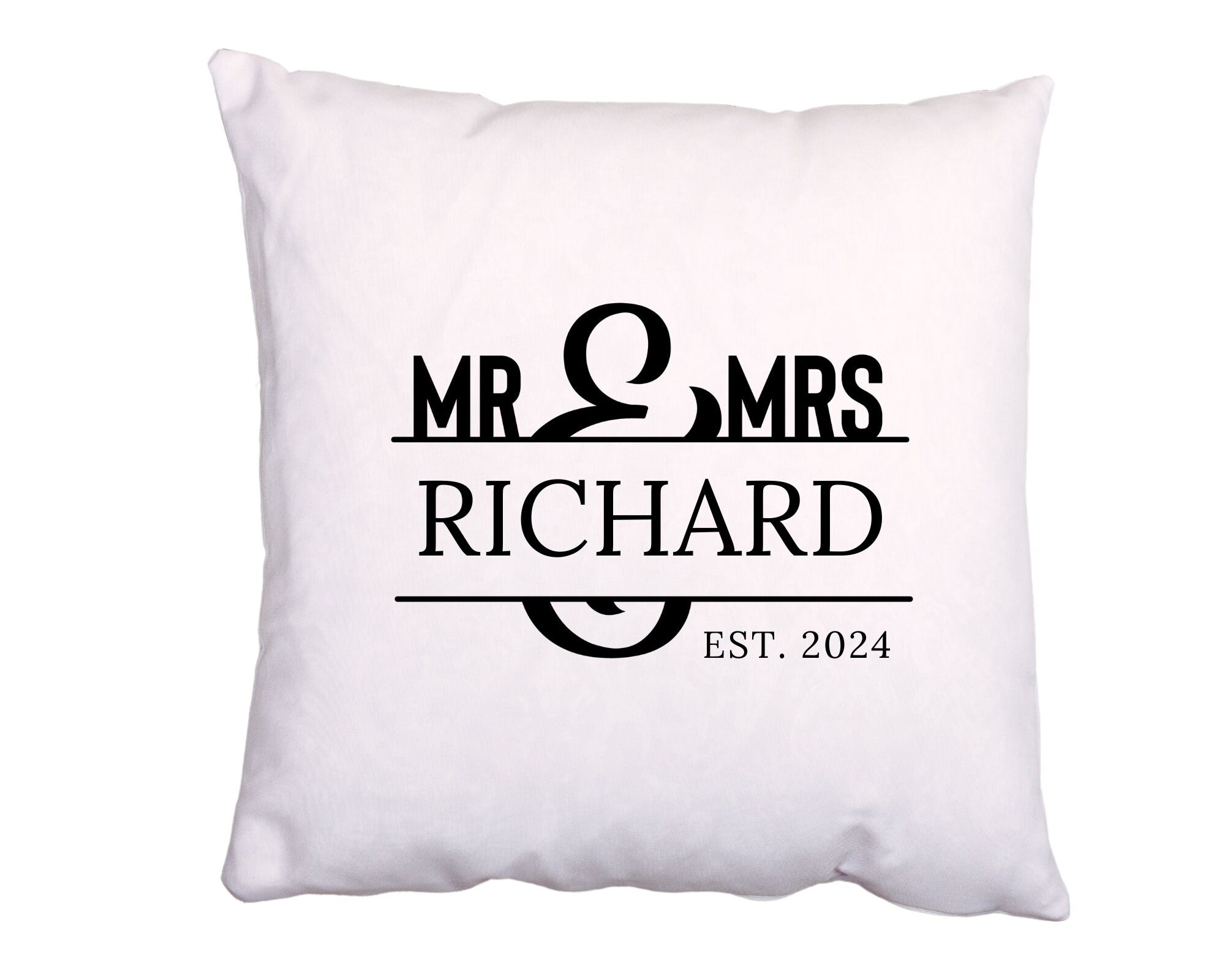 Kissen | Hochzeitskissen | personalisiertes Kissen 40 x 40 cm | Brautpaar Namen