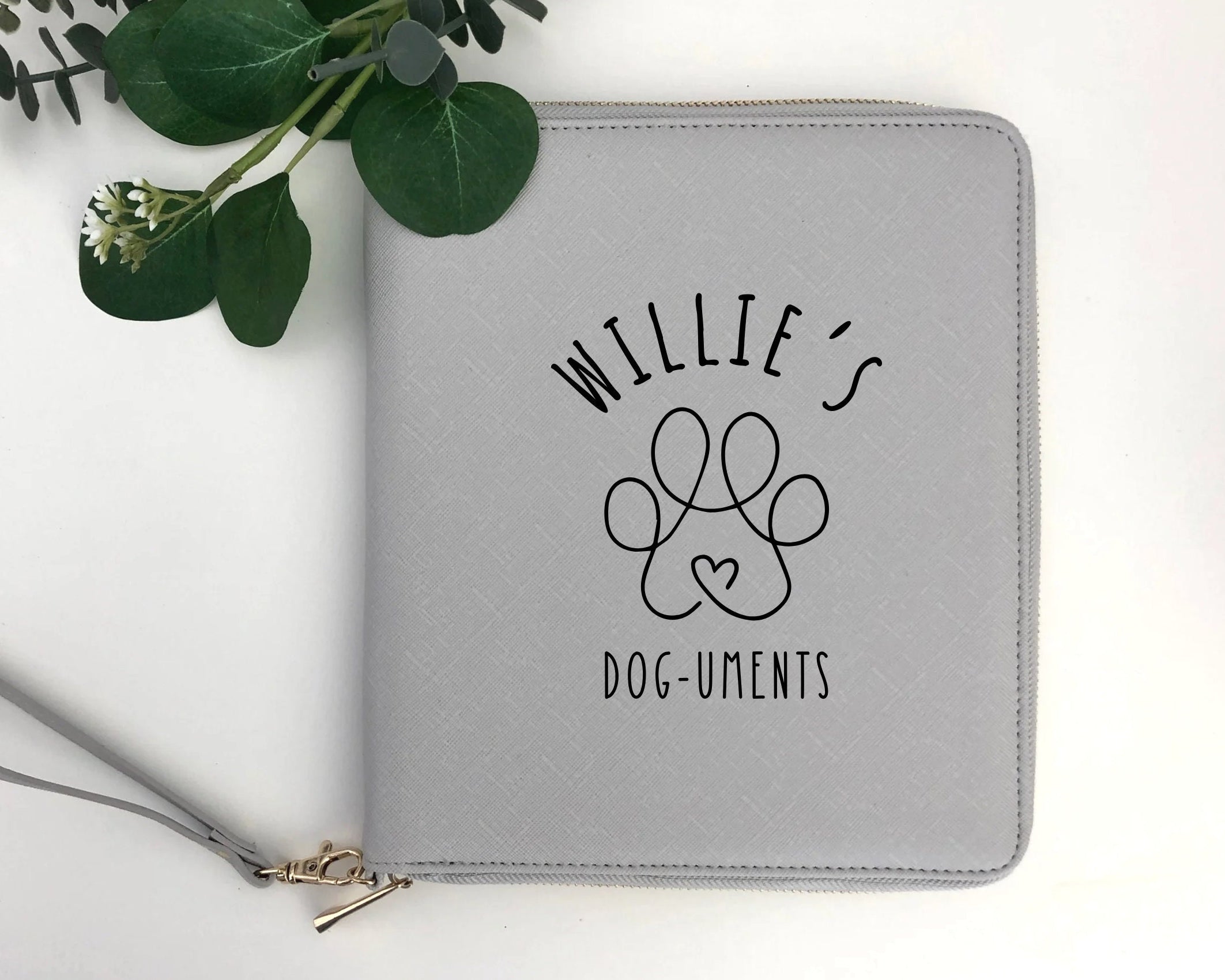 Hunde Ausweise | Dokumente Mappe | personalisierter Organizer für Hunde Katzen Papiere und Unterlagen