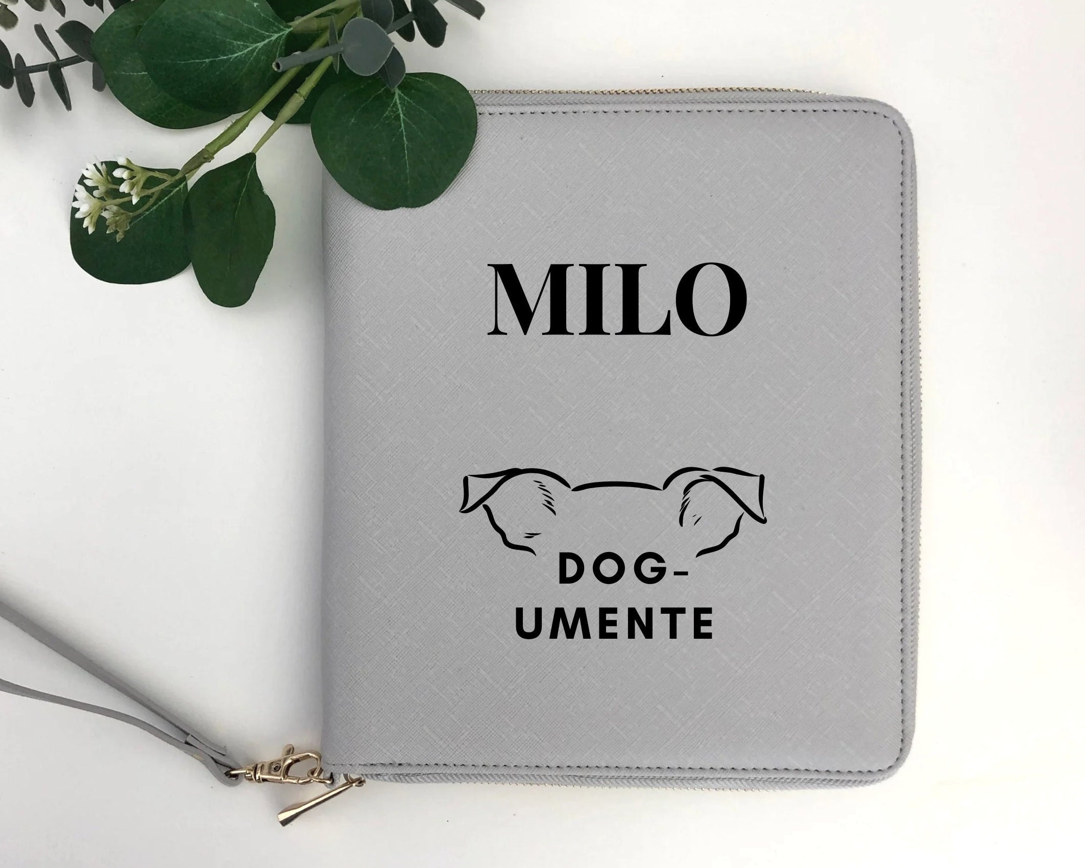 Hunde Ausweise | Dokumente Mappe | personalisierter Organizer für Hunde Katzen Papiere und Unterlagen