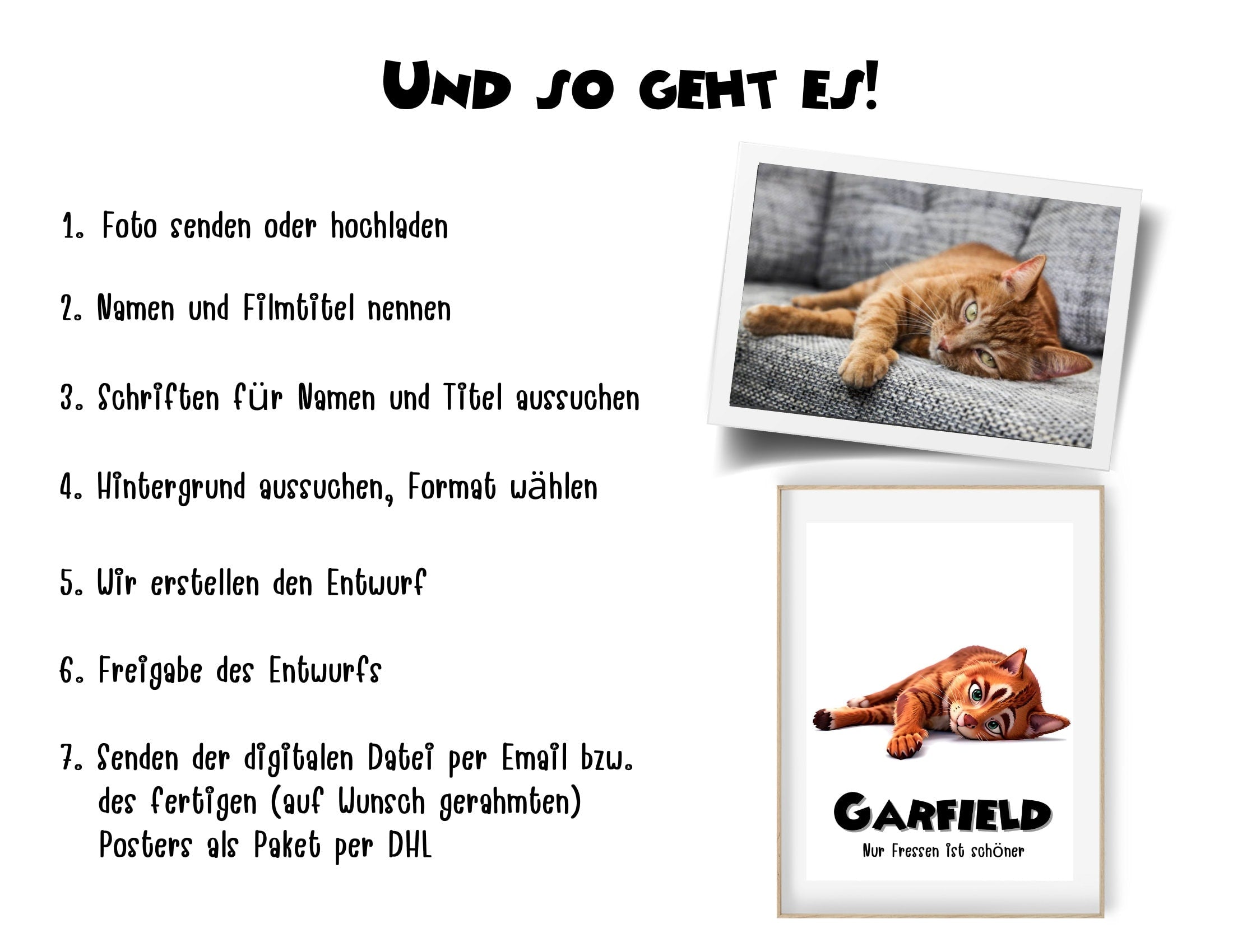 Tierportrait im Pixar Style | Portrait als 3D Cartoon | Film Plakat Poster | Portrait Geschenk Tierbesitzer